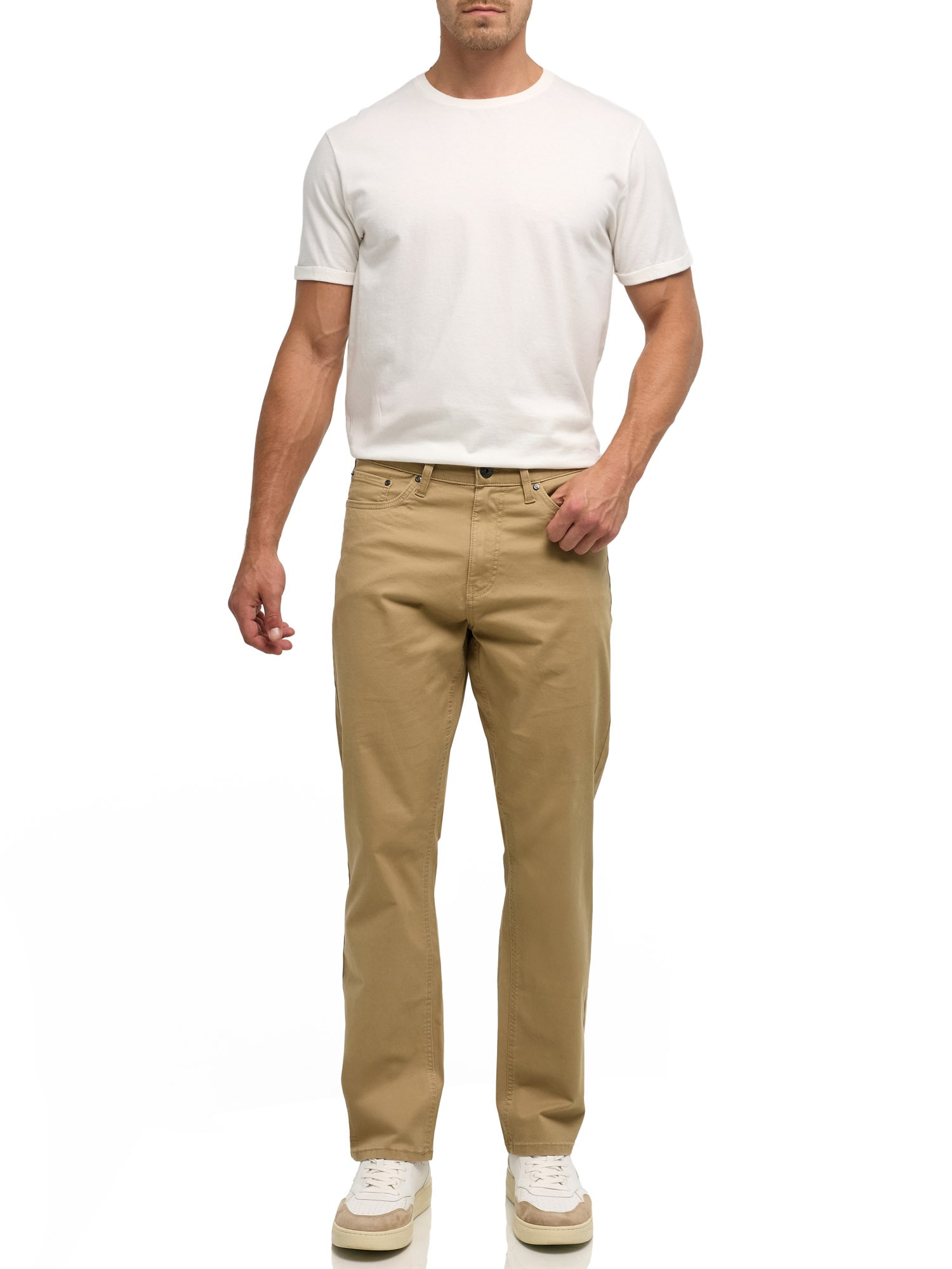 Indicode Pantalon 5 poches »INVince col. Twill«  Baumwollmischung, relaxed fit