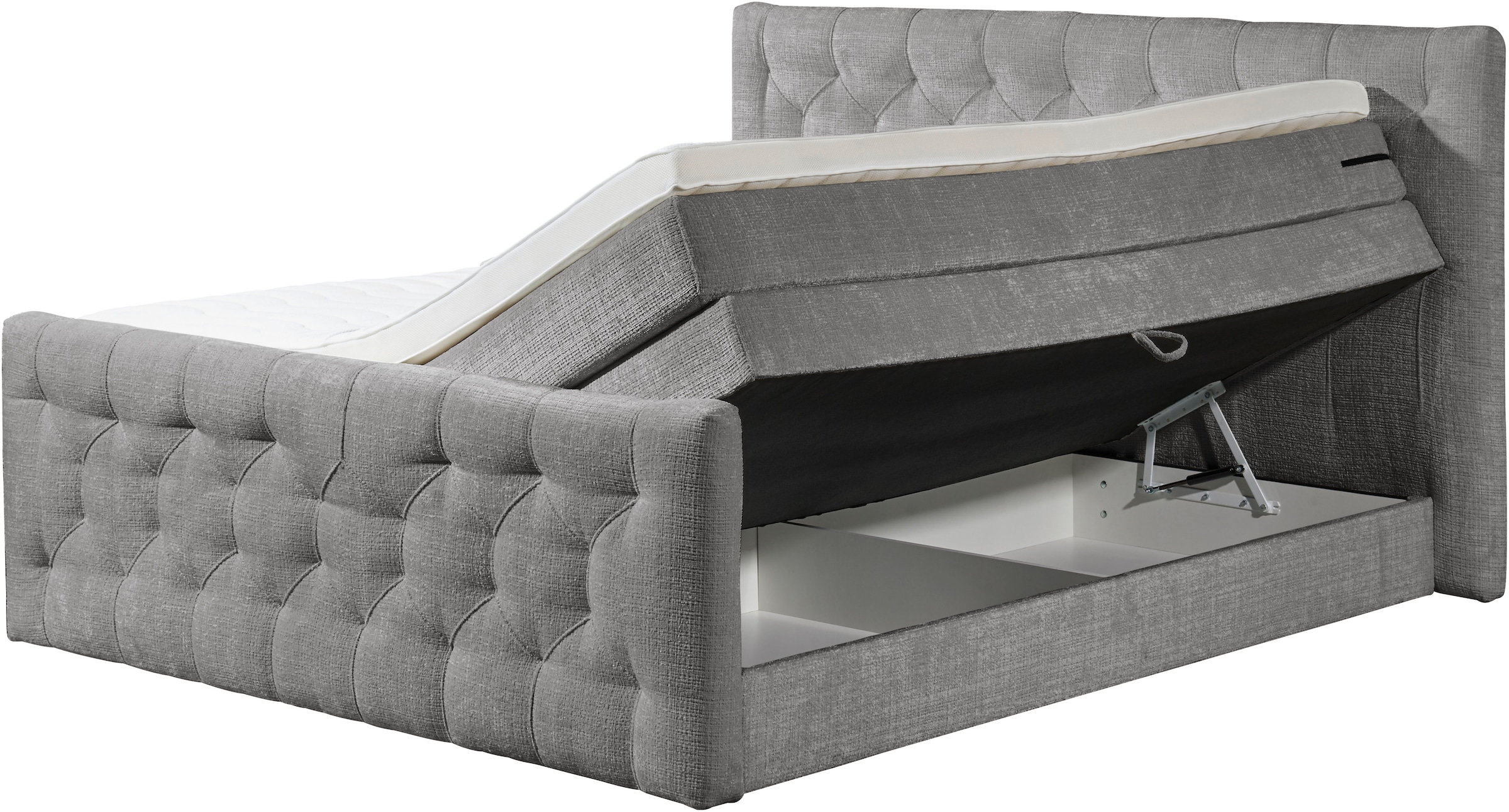 ED EXCITING DESIGN Boxspringbett »"Cashfield"! Topseller inkl. zwei Bettkästen & Topper«, erhältlich in der Grösse 180x200cm
