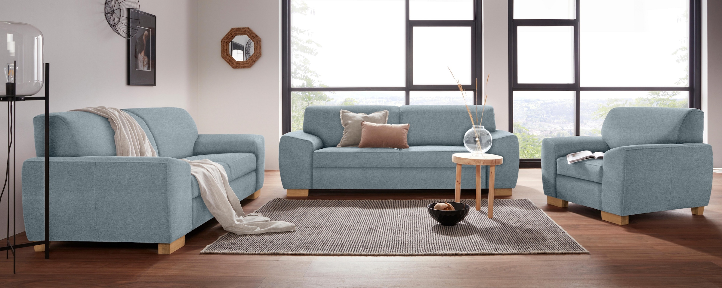 DOMO collection 2,5-Sitzer »Incanto, kubische Formensprache, komfortabel, flache Armlehnen«