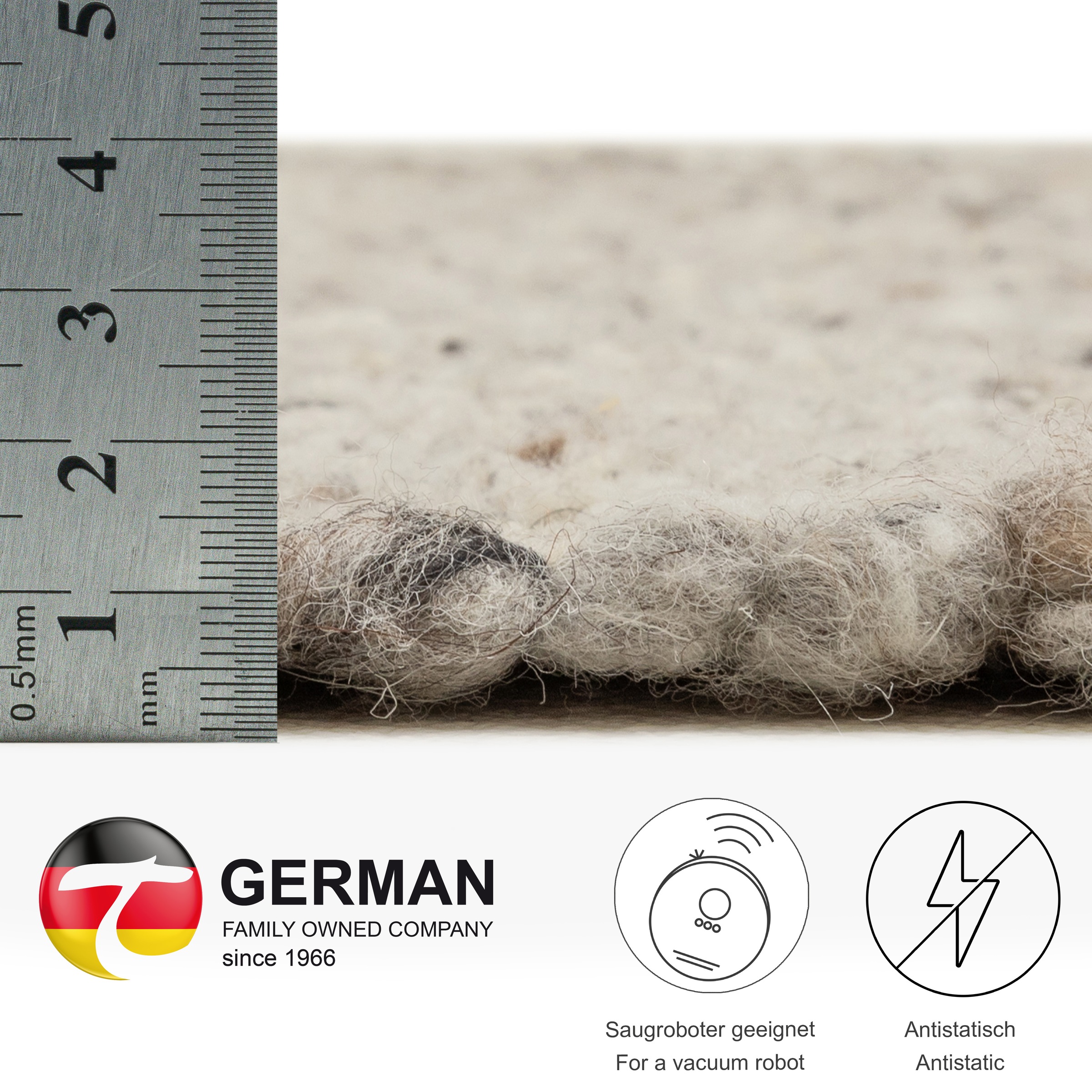 THEKO Wollteppich »Alm-Glück«, rechteckig, 12 mm Höhe, reine Wolle, meliert, handgewebt, Wendeteppich, auch als Läufer