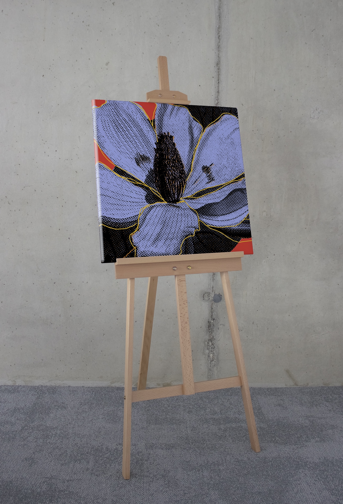 Komar Leinwandbild »Mauve Fusion - Grösse 60 x 60 cm«, Natur, (1 St.), Keilrahmenbild mi Echtholzrahmen