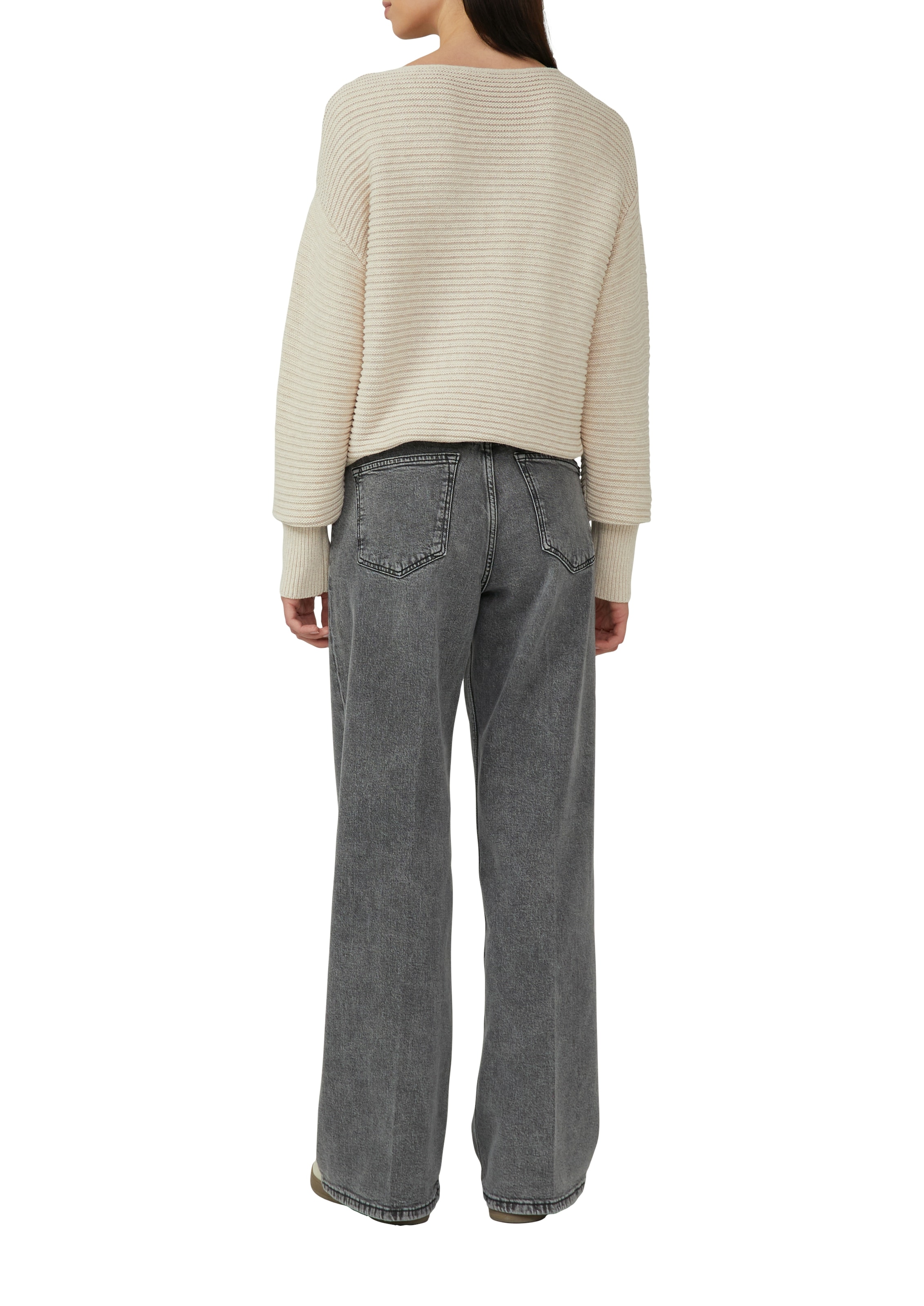 s.Oliver Pull en tricot mit Strick-Muster und Rundhals