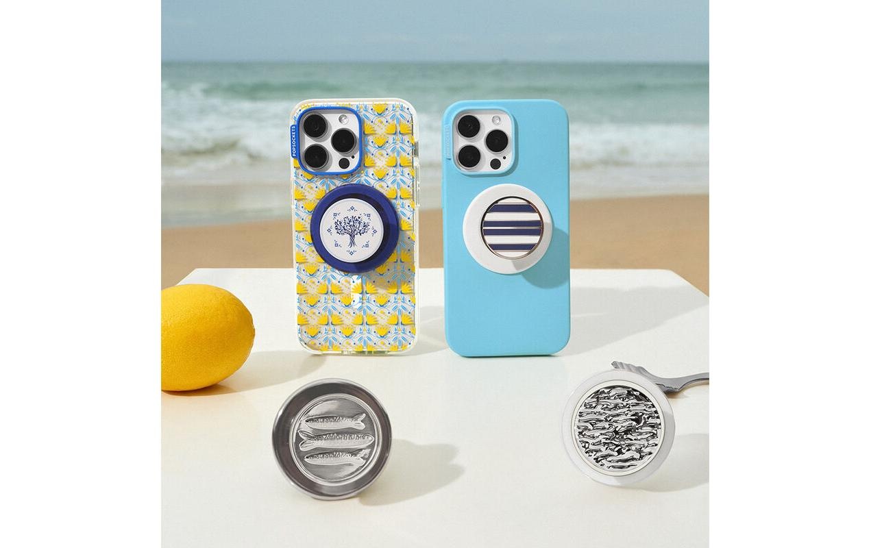 Popsockets Handy-Halterung »Enamel Nautical Stripe MagSafe«