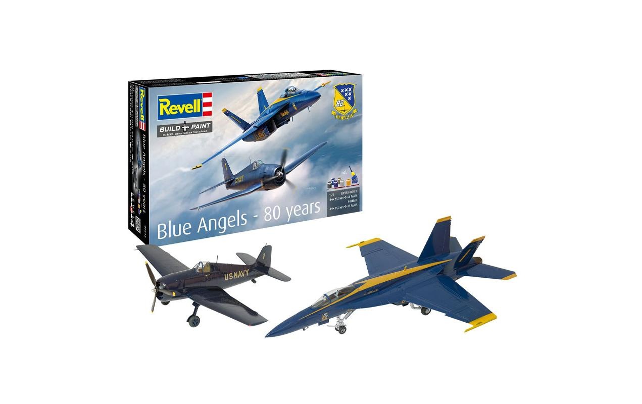 Image of Revell Modellbausatz "Gift Set Blue Angels - 80 Years 1:72" 111 Stk. tlg. 1:72