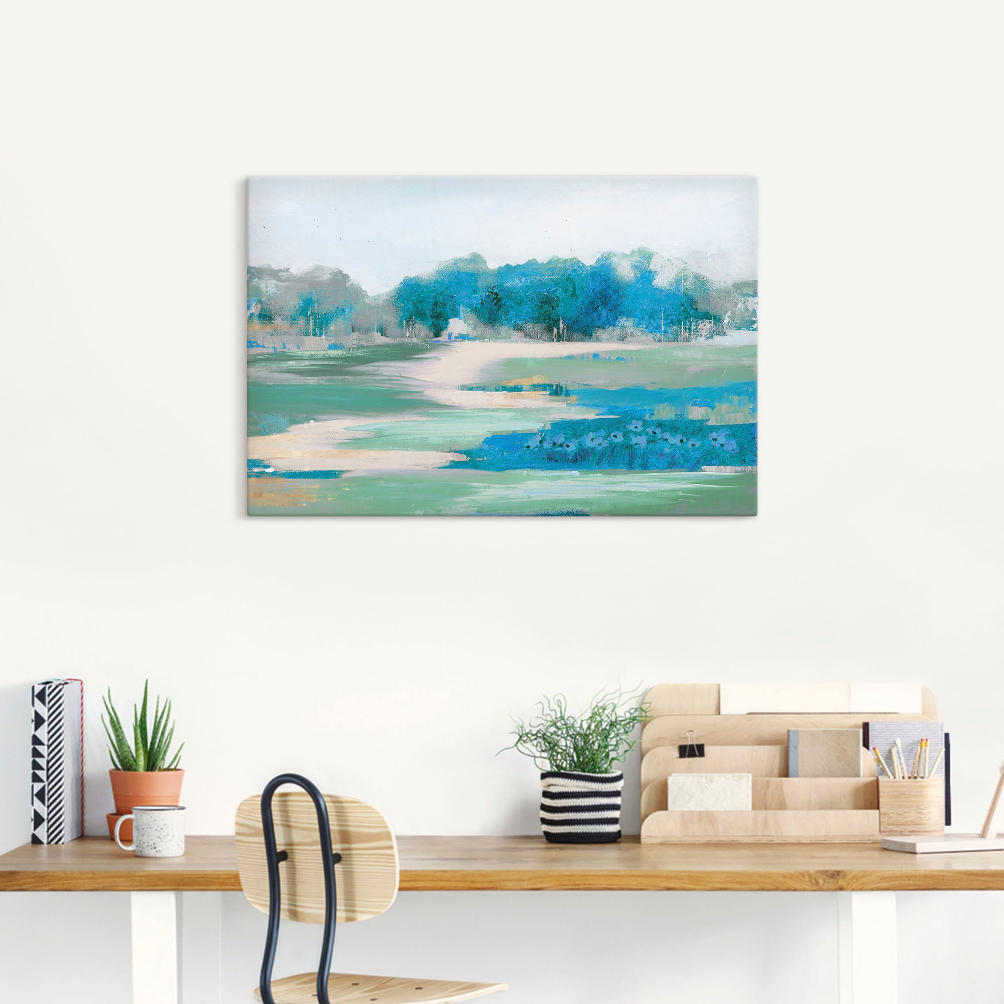 Artland Leinwandbild »Mitten in der Natur«, Wiesen & Baumbilder, (1 St.), auf Keilrahmen gespannt