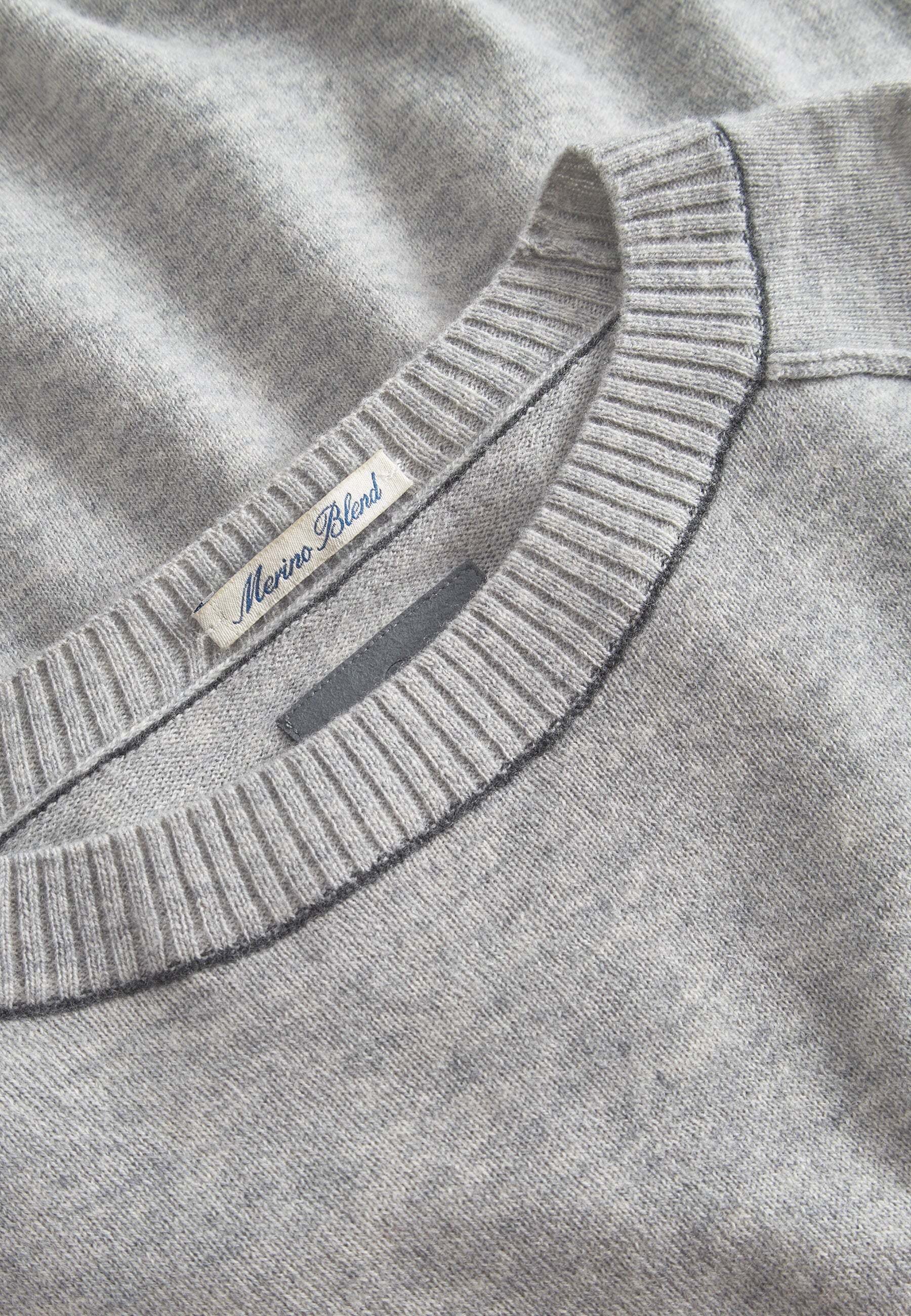 colours & sons Pull en tricot »colours & sons Pullover Roundneck-Merino Blend«