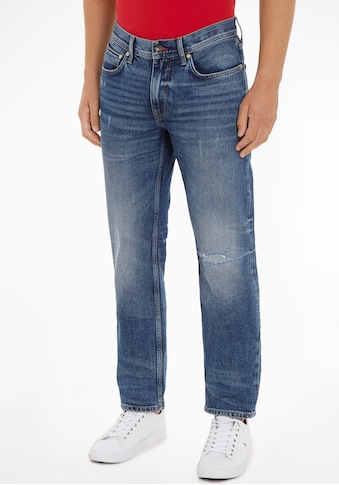 Destroyed-Jeans »STRAIGHT DENTON STR 4YRS REPAIR«