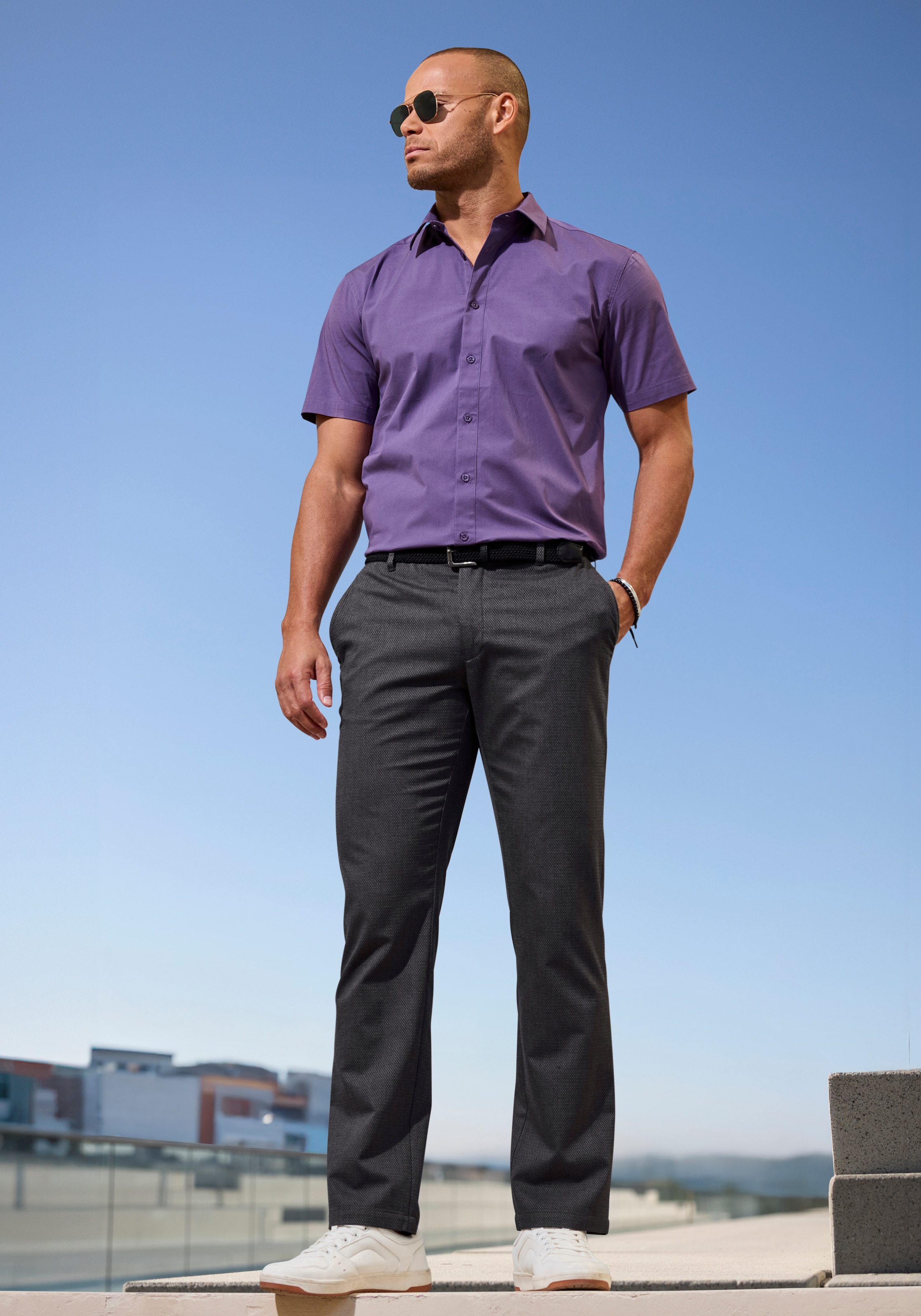 H.I.S Stoffhose »aus leicht elastischer Baumwollmix-Qualität«  bequeme Hose aus leicht elastischer Qualität