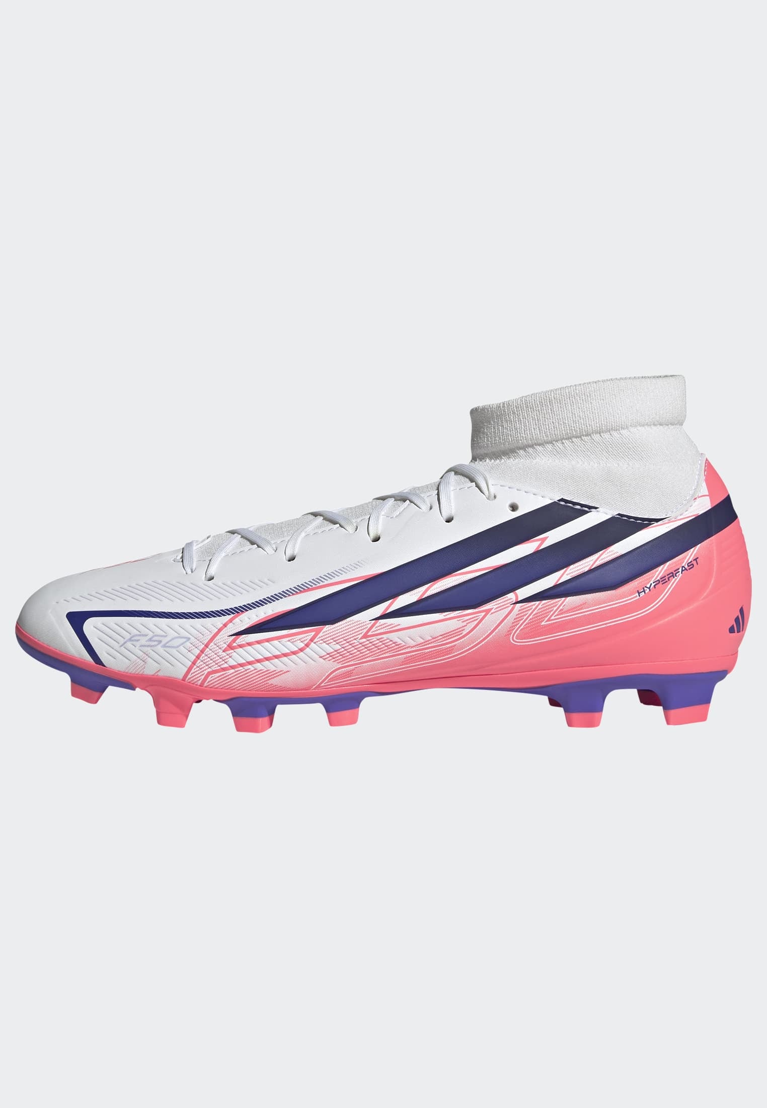 adidas Performance Chaussure de football »F50 HYPERFAST CLUB MID , FESTE / GEMISCHTE BÖDEN«  adapté à de nombreux types de sols