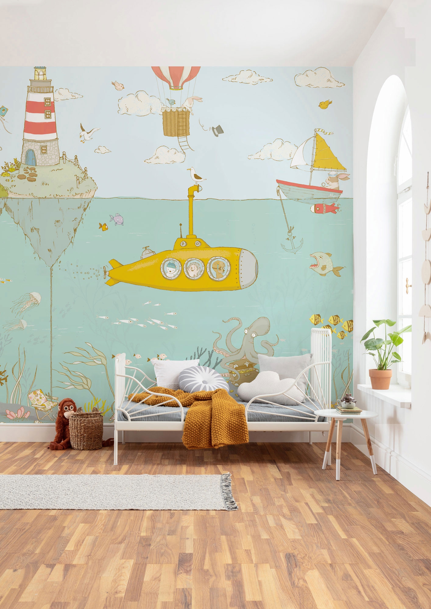 Komar Vliestapete »Digitaldruck Vlies - Sealife - Grösse 300 x 280 cm«, bedruckt, Kinderzimmer