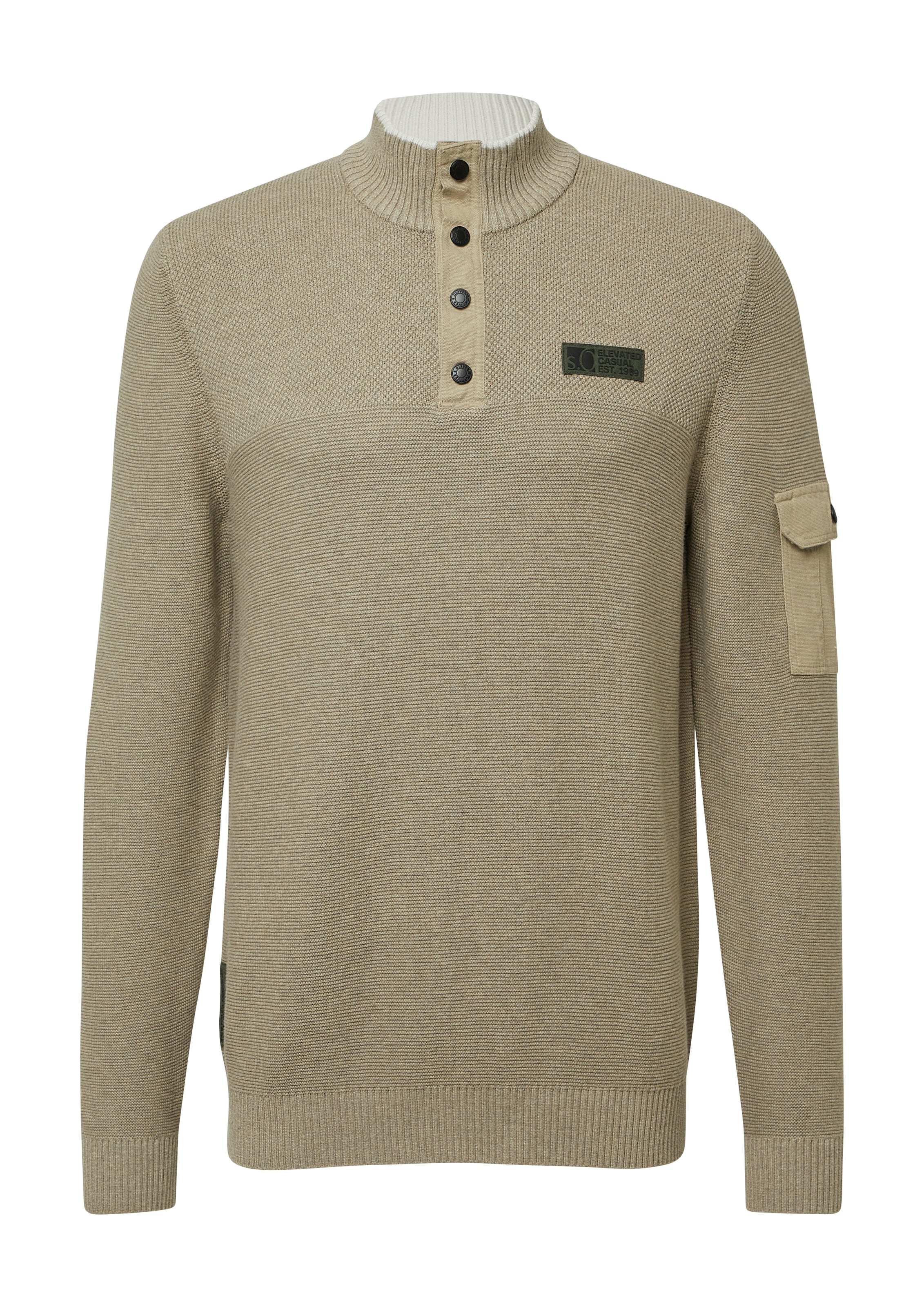 s.Oliver Pull en tricot mit Logo Stickerei