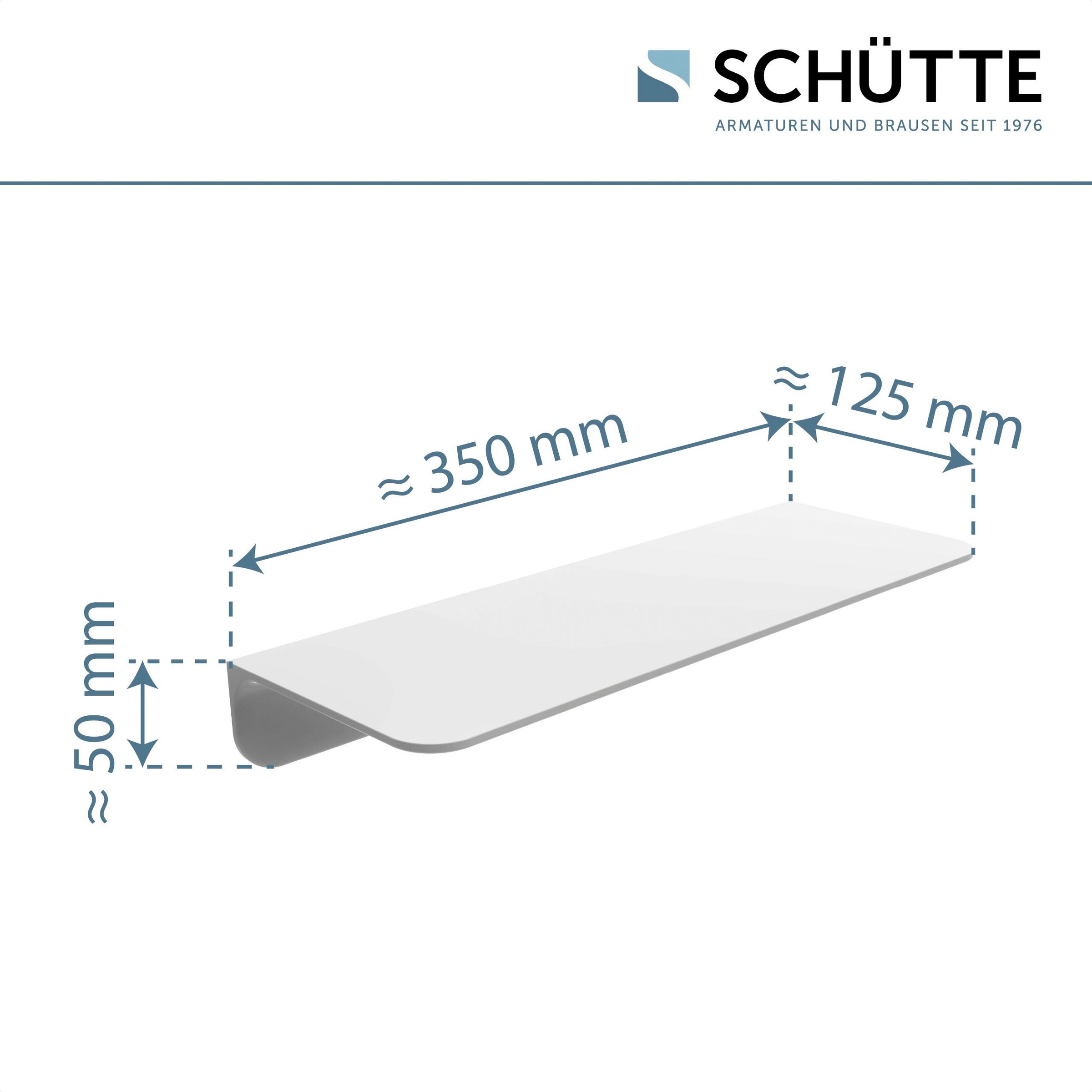 Schütte Duschregal, ohne Bohren, Bad Regal für Badezimmer in Weiss oder Anthrazit
