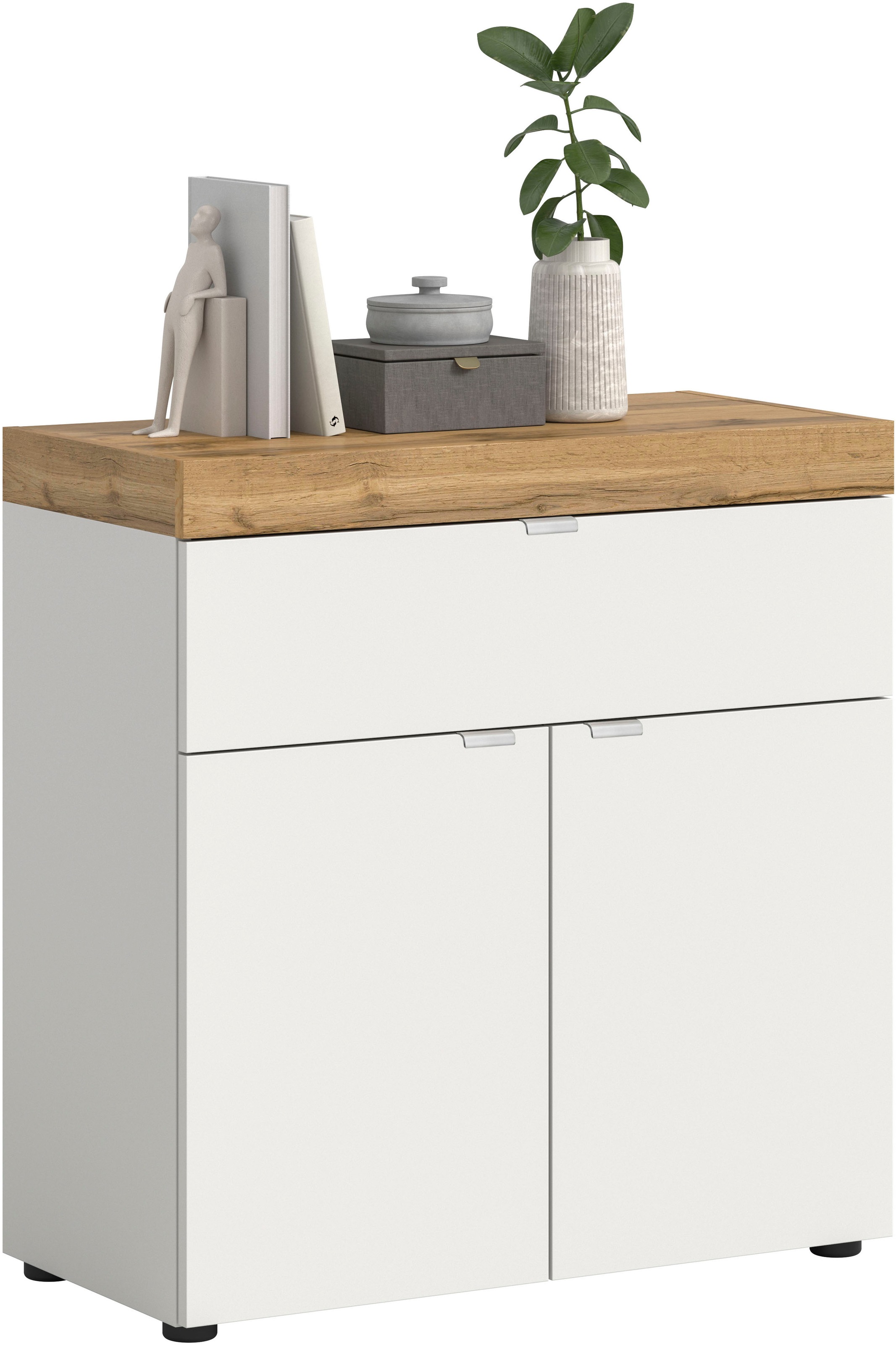 Image of GOODproduct Kommode "MAMBO II, Breite 77cm, 2 Türen, 1 Einlegeboden, 1 Schubkasten" 1 Stk. tlg. Kommode, Anrichte, Wohnzimmer, Schlafzimmer