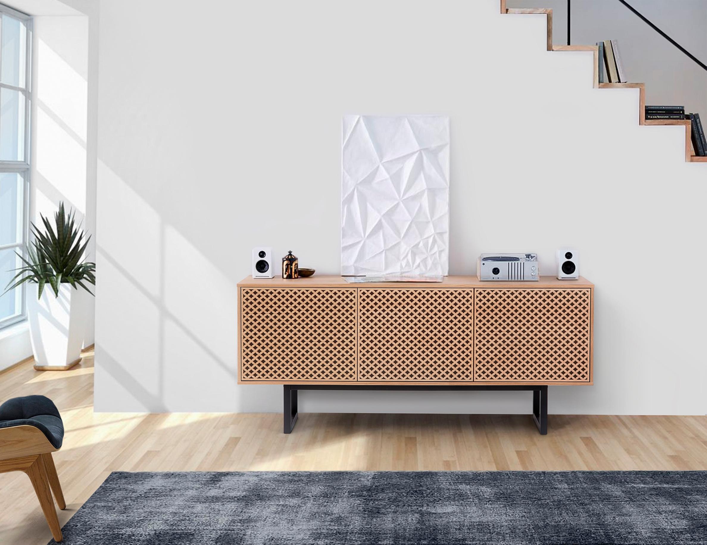 Woodman Sideboard »Malena« Kommode mit Push-to open Funktion, Breite 175 cm, FSC®