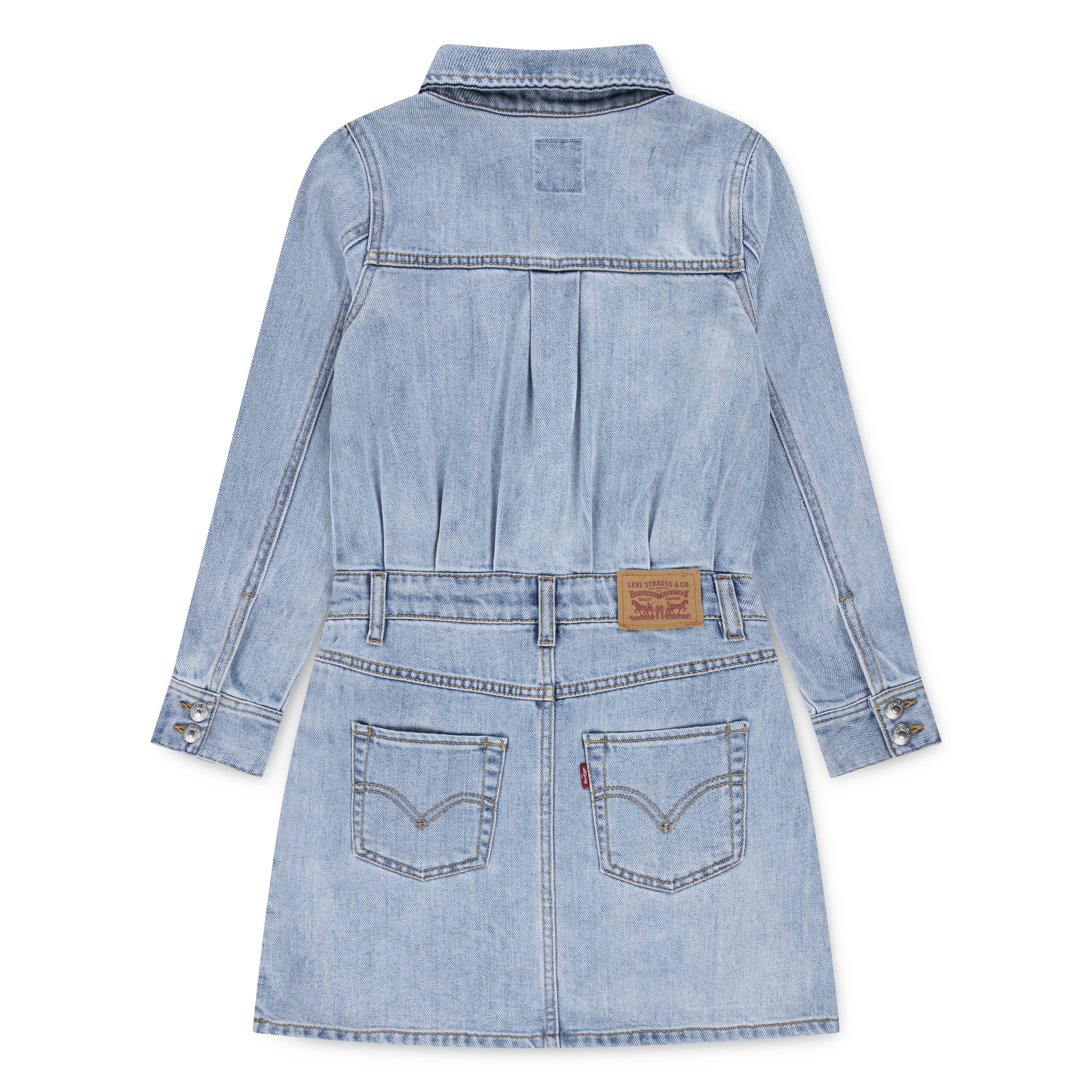 Levi's® Kids Jeanskleid »LVG LS WESTERN DRESS«, mit Druckknöpfen, for Girls