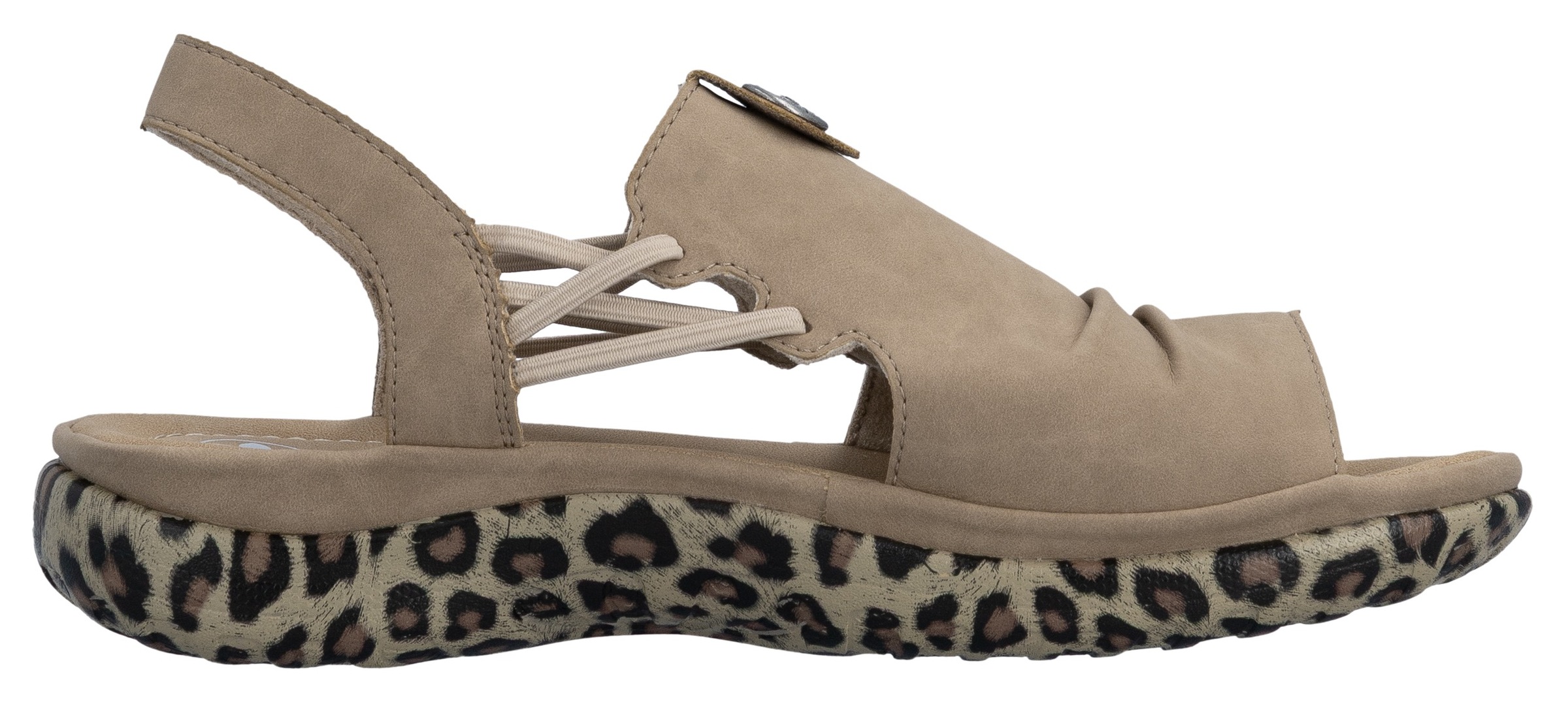 Rieker Sandale  Chaussure d'été, chaussure de vacances, chaussure à enfiler avec élastiques latéraux