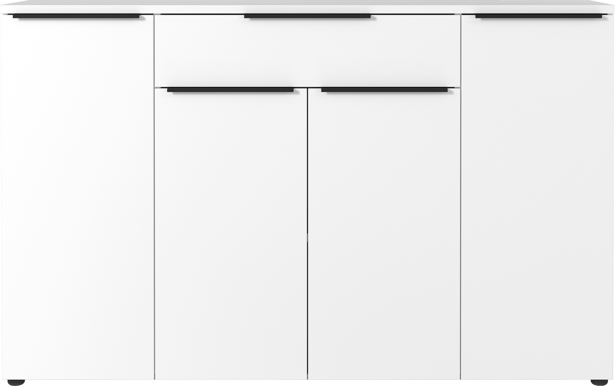 Image of GERMANIA Sideboard "Mailand" Sideboard mit einer Schublade und 4 Türen, in graphit & weiss verfügbar