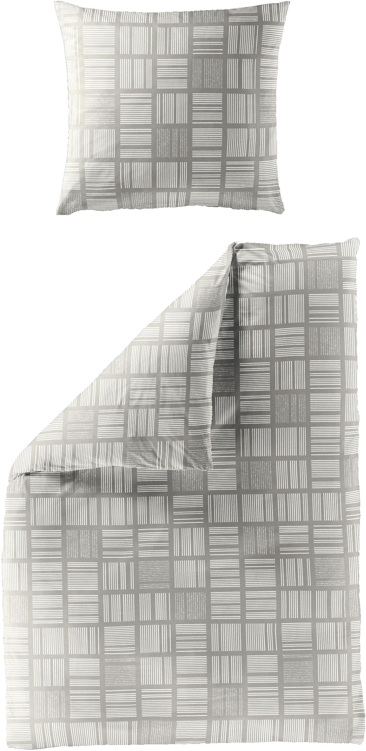 Image of BIERBAUM Bettwäsche "3063" 2 Stk. Mako-Satin, 100 % Baumwolle, pflegeleicht