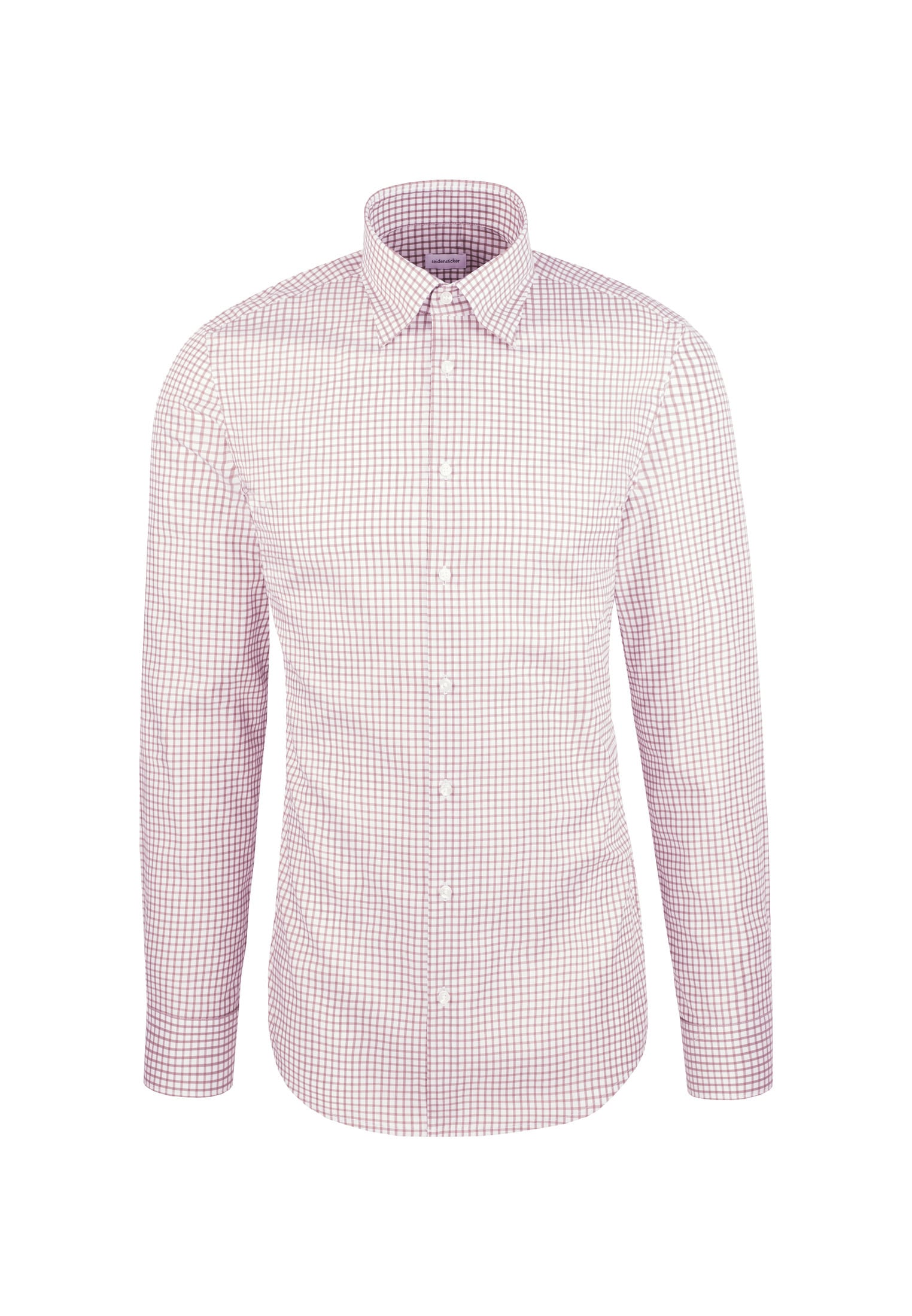 seidensticker Businesshemd »Schwarze Rose« Shaped 1/1 Covered-Button-Down-Kragen Karo