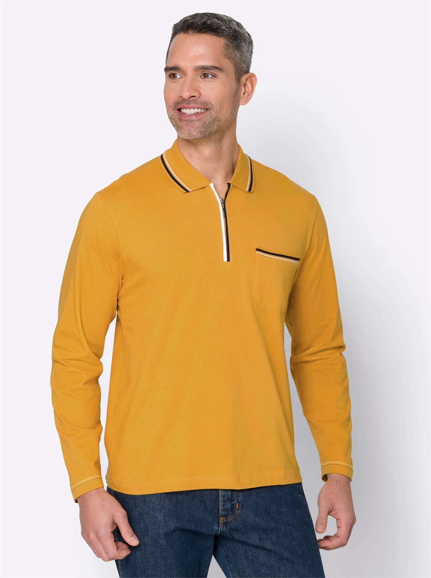 Classic Langarm-Poloshirt »Poloshirt«, (1 tlg.)