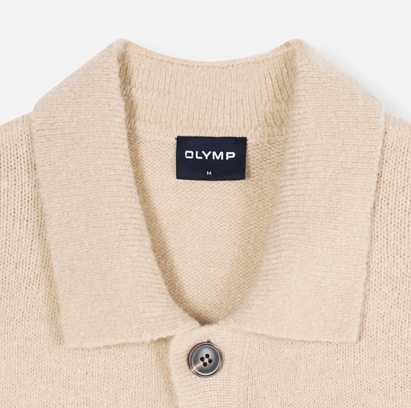 OLYMP Veste en tricot »Casual« avec proportion de laine, surchemise, coupe régulière