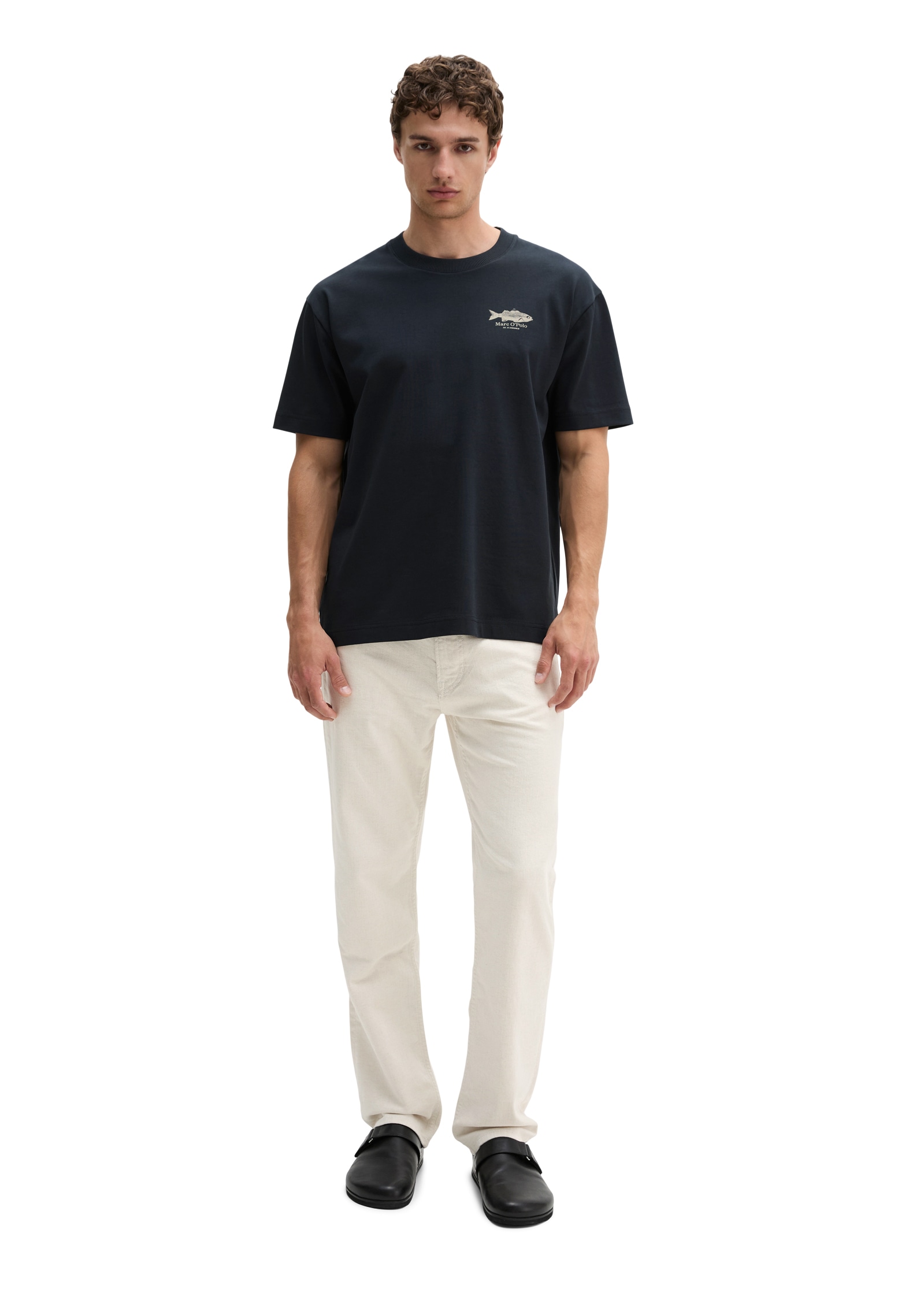 Marc O'Polo T-Shirt loose mit maritimem Rückenprint