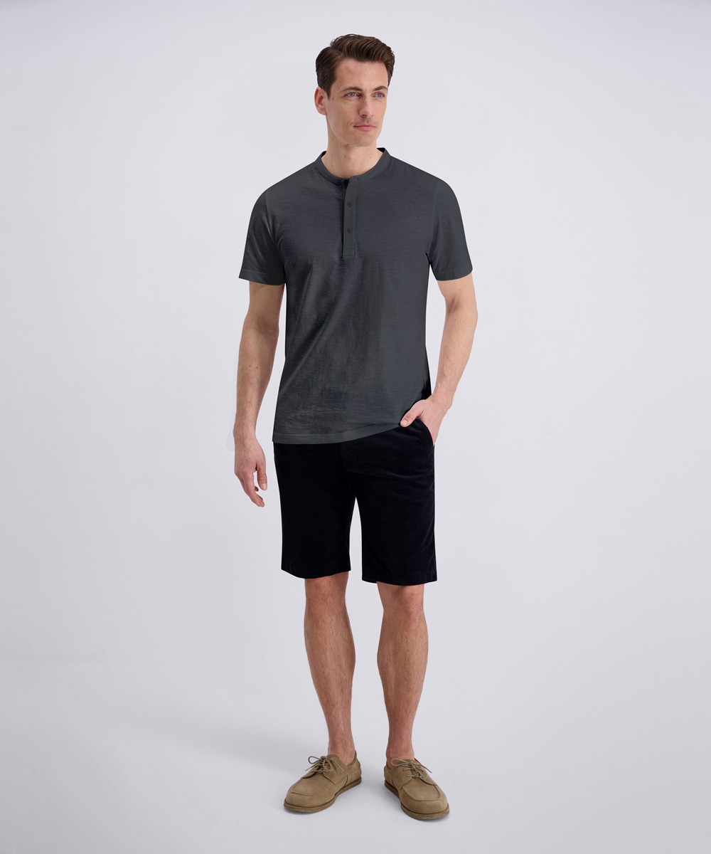 Image of Pierre Cardin Henleyshirt "Henley uni slub yarn" mit Knopfleiste, bequeme Passform