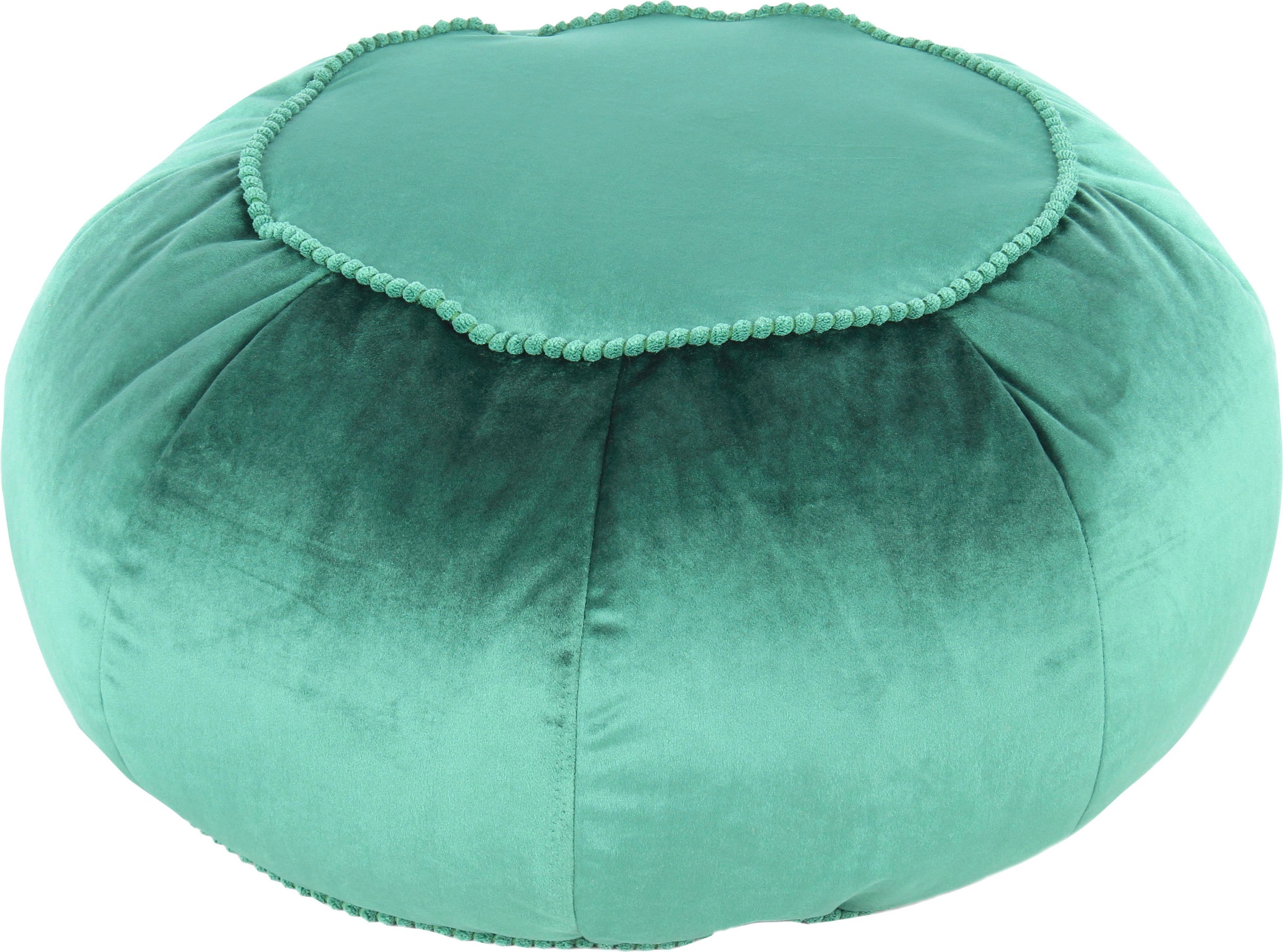 Kayoom Sitzhocker »Pouf Taj Mahal 325, trendige samtige Oberfläche«, (1 St.), samtweich, farbig, modern, orientalisches Design