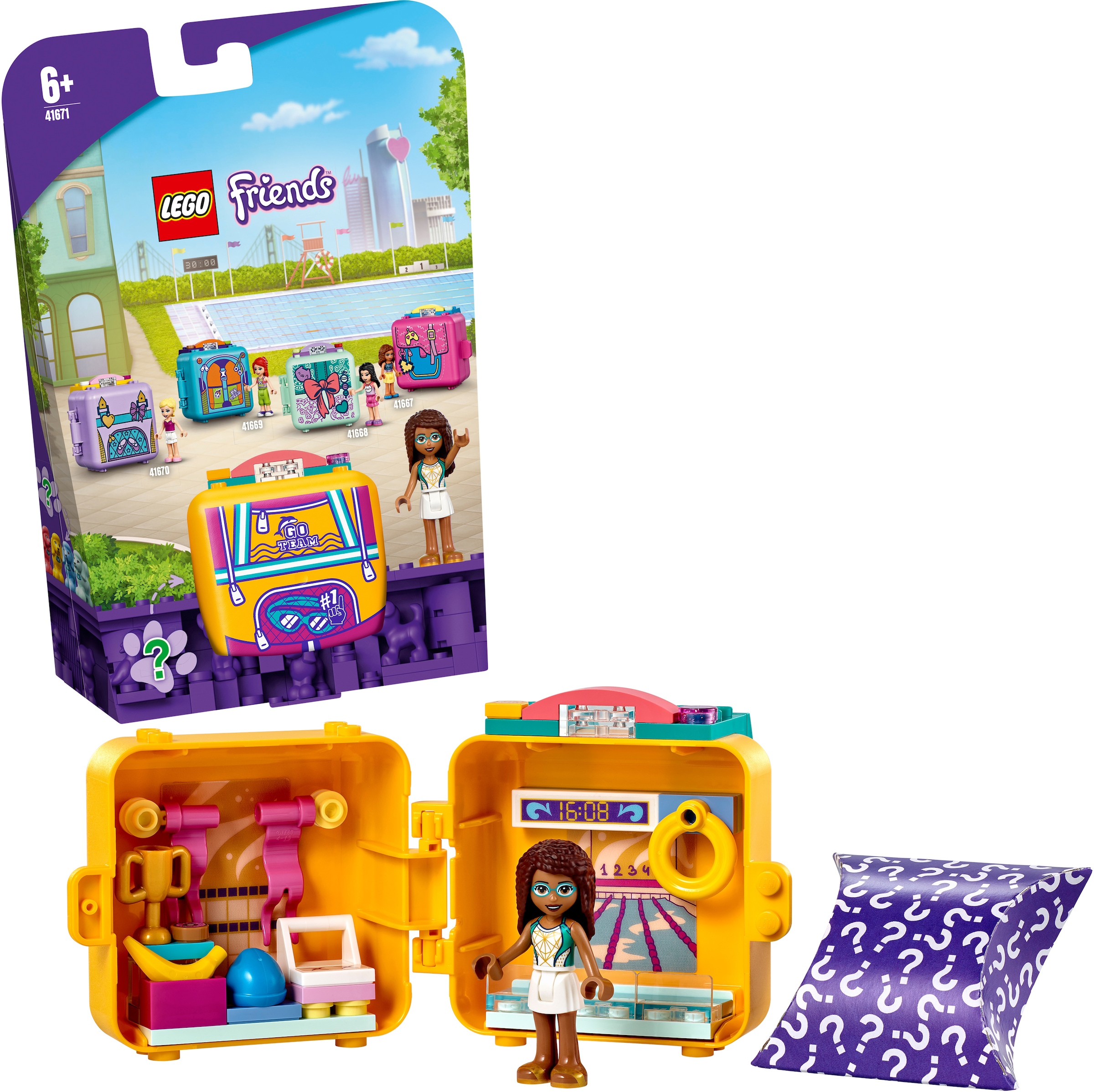 Image of LEGO® Konstruktionsspielsteine »Andreas Schwimmstar-Würfel (41671), LEGO® Friends«, (59 St.) bei Ackermann Versand Schweiz