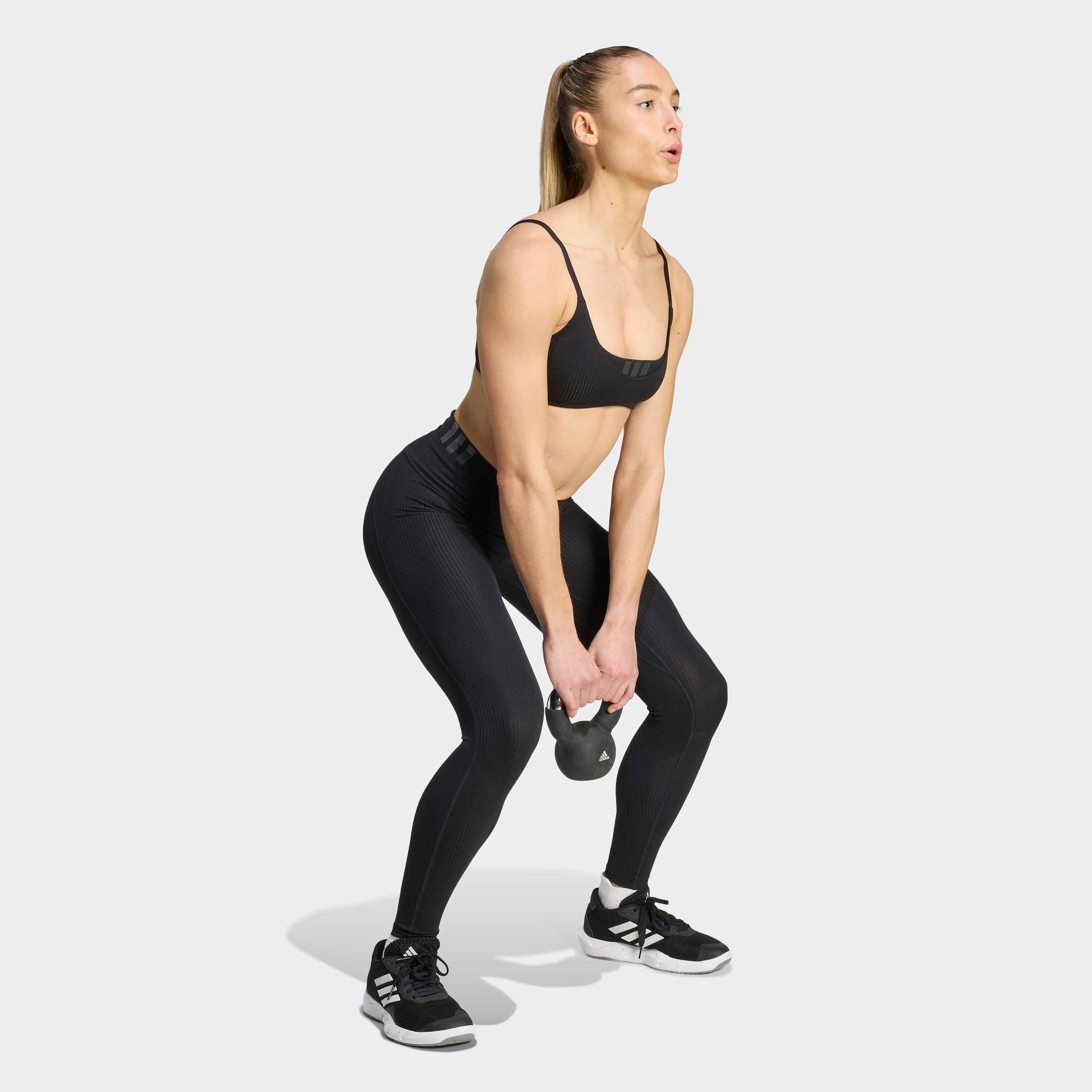 adidas Performance Soutien-gorge de sport »ALL ME LS RIB B« sans armatures, pour fitness et yoga