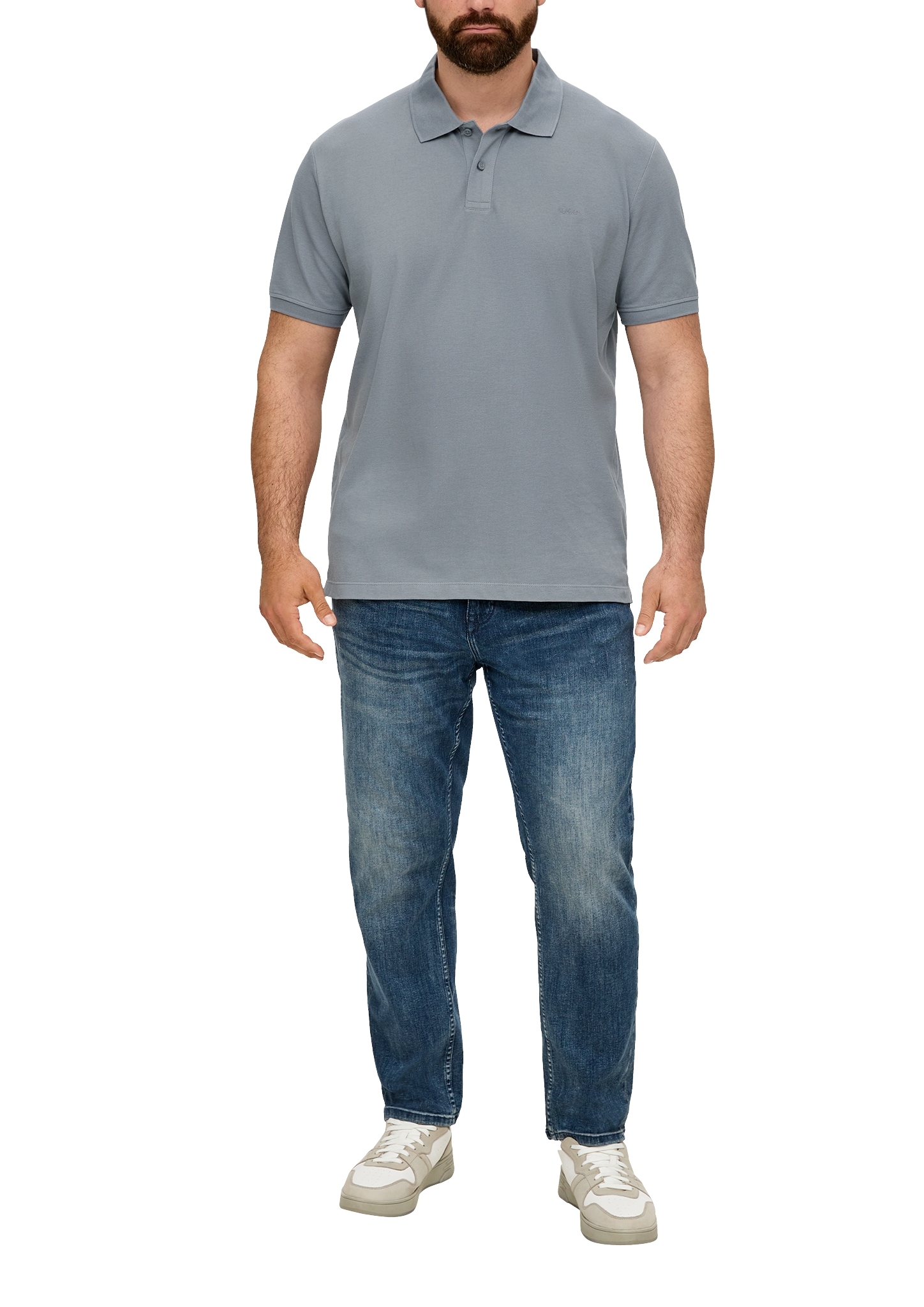 s.Oliver Men Big Sizes Polo Kurzarm-Polo aus Baumwolle - Grosse Grössen