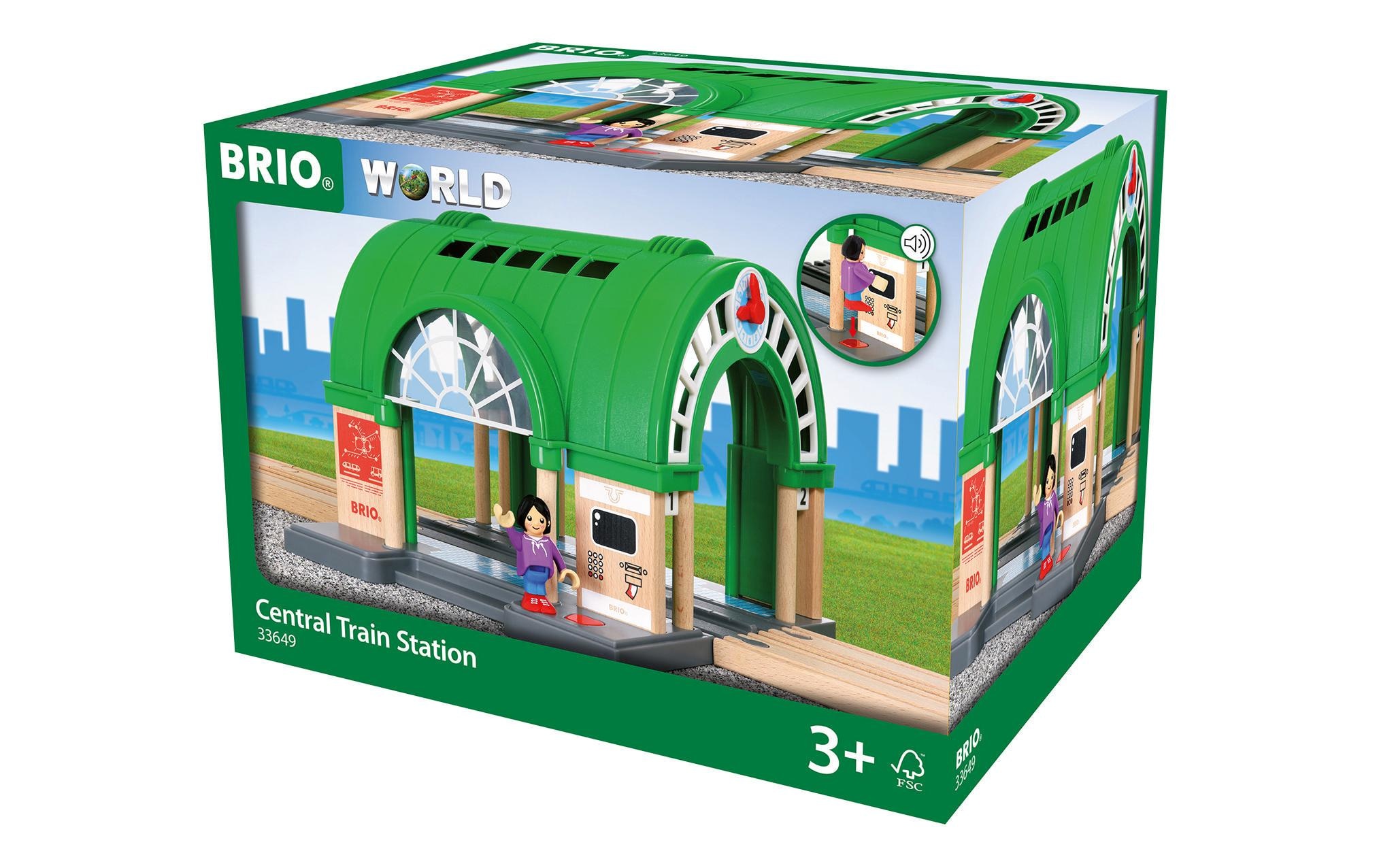 BRIO® Spielzeugeisenbahn-Gebäude »Hauptbahnhof mit Ticketautomat«