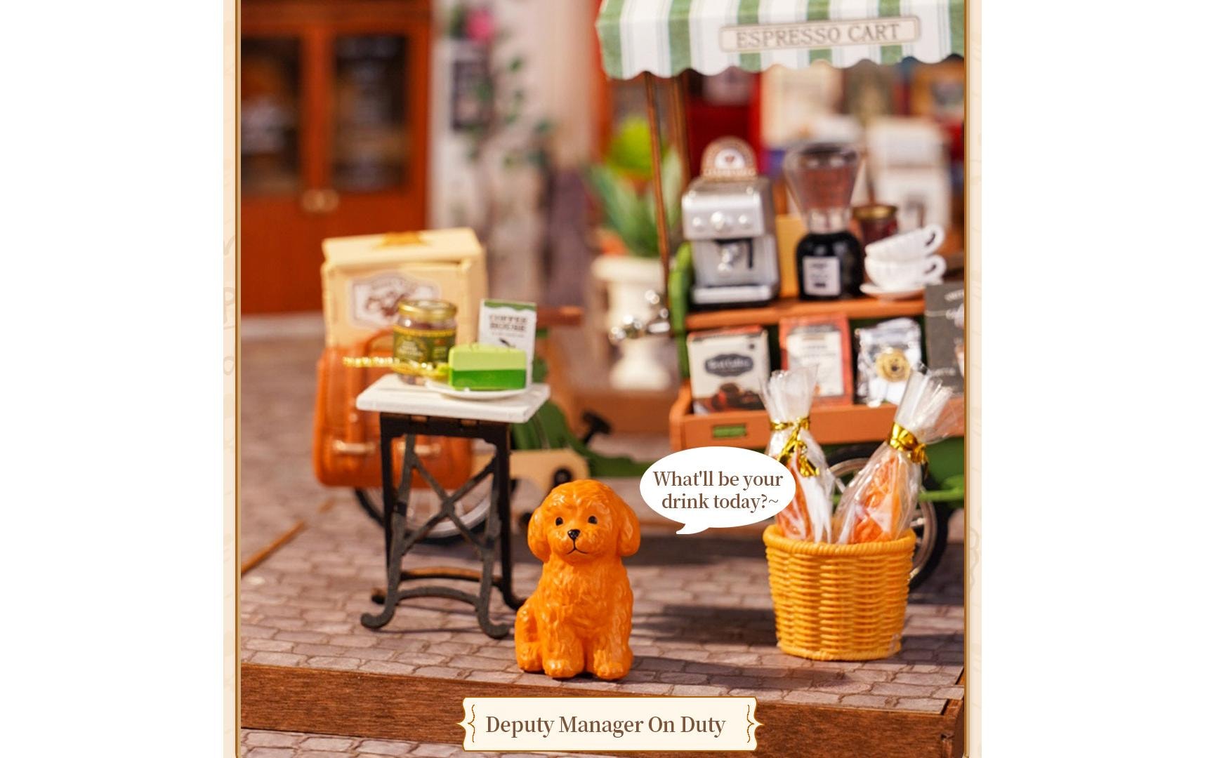   Modellbausatz »Rolife Aromatic Coffee Cart 1:20« 162 Stk. tlg.