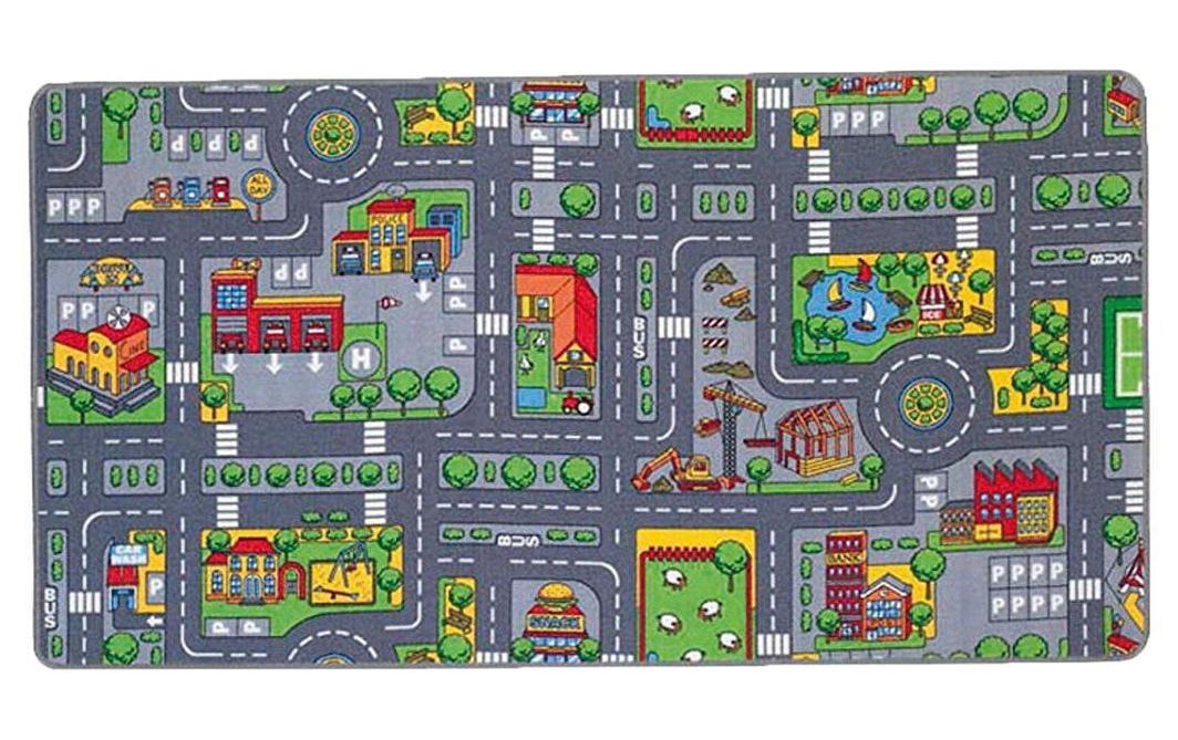 Image of Kinderteppich "vedes City 100x165 cm" rechteckig 0,5 mm Höhe