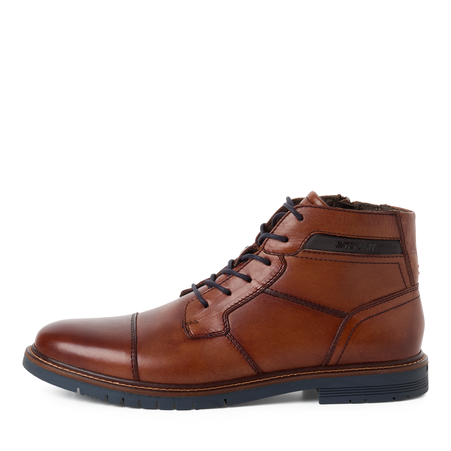 MARCO TOZZI Schnürstiefelette  Schnürboots, Herbstschuh, mit Kontrast-Rahmennaht