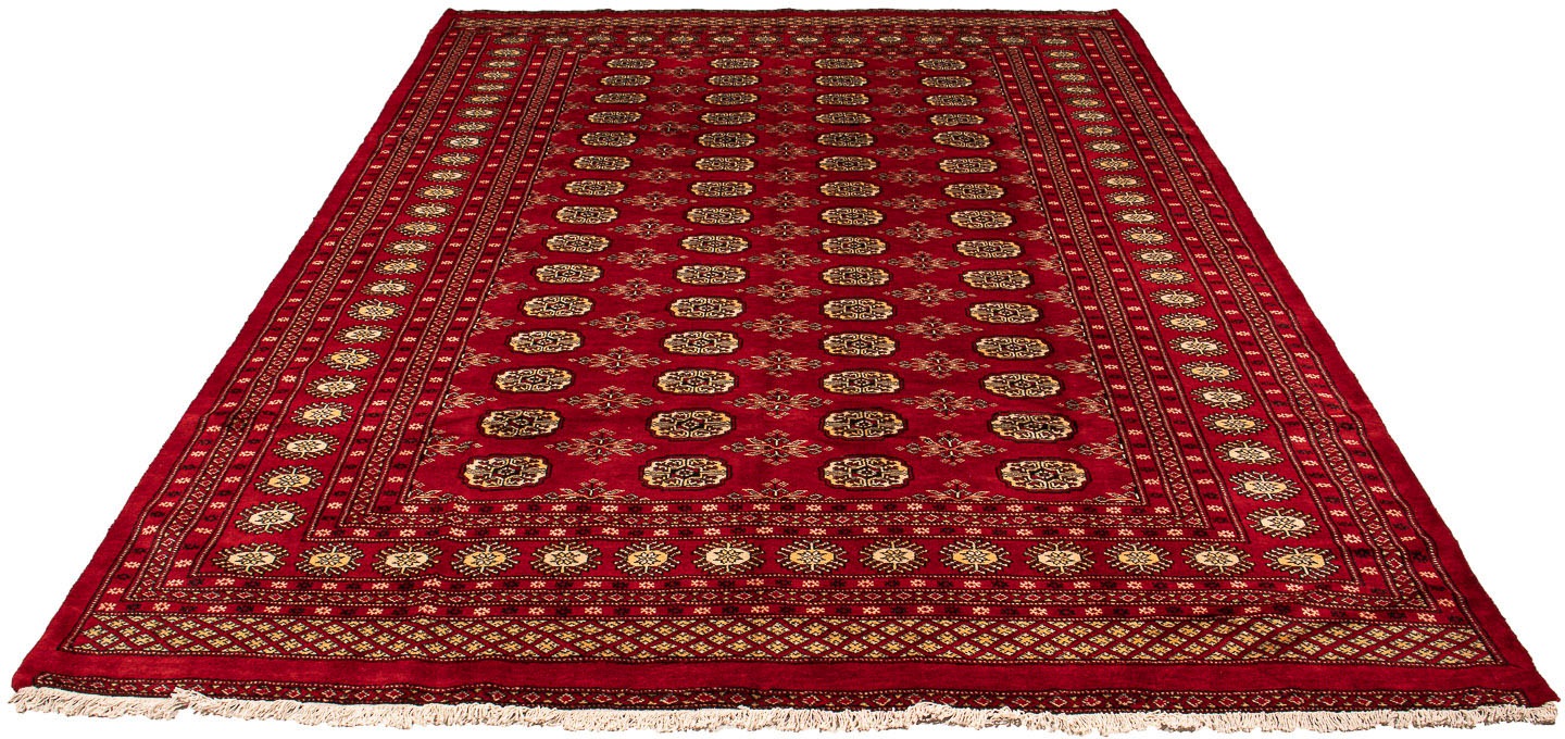 Image of morgenland Orientteppich »Pakistan - 307 x 208 cm - dunkelrot«, rechteckig, 6 mm Höhe, Wohnzimmer, Handgeknüpft, Einzelstück mit Zertifikat bei Ackermann Versand Schweiz