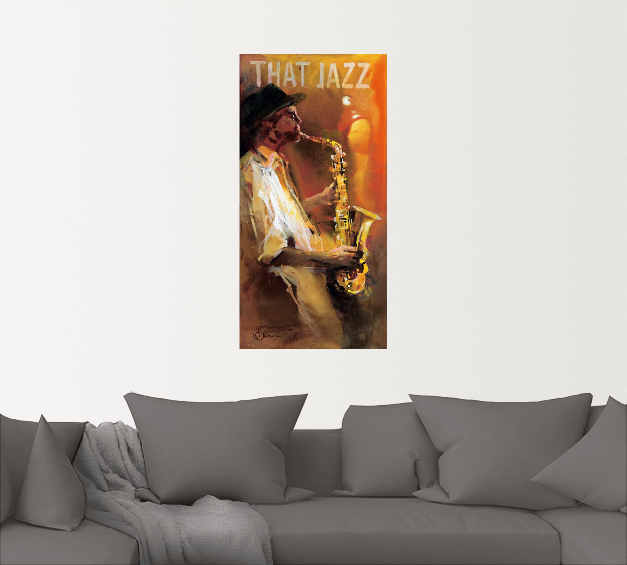 Artland Wandbild »Jazz«, Musiker, (1 St.), als Poster, Wandaufkleber in verschied. Grössen
