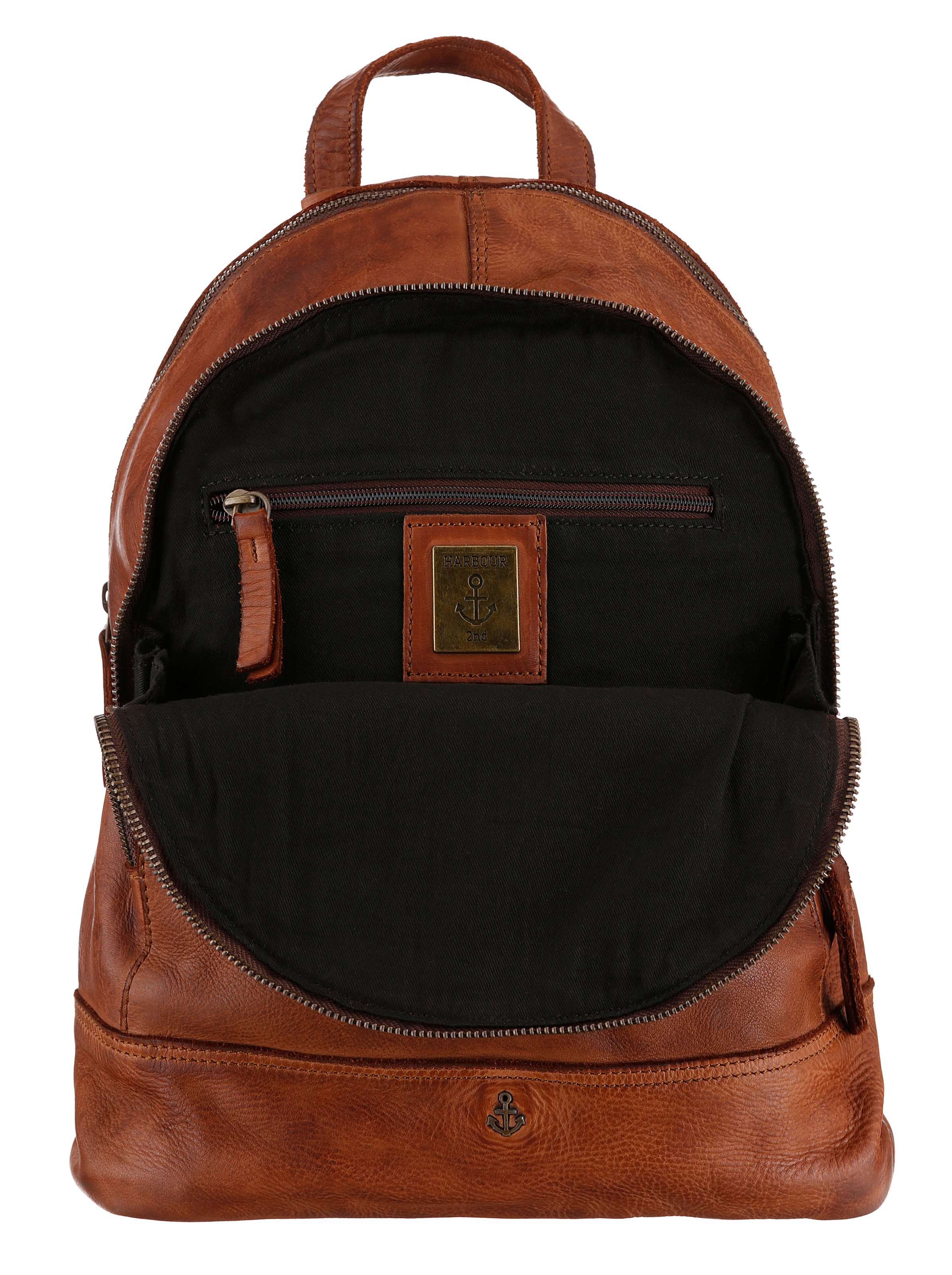 HARBOUR 2nd Cityrucksack »Meghan«, aus Leder mit typischen Marken-Anker-Label und Schmuckanhänger