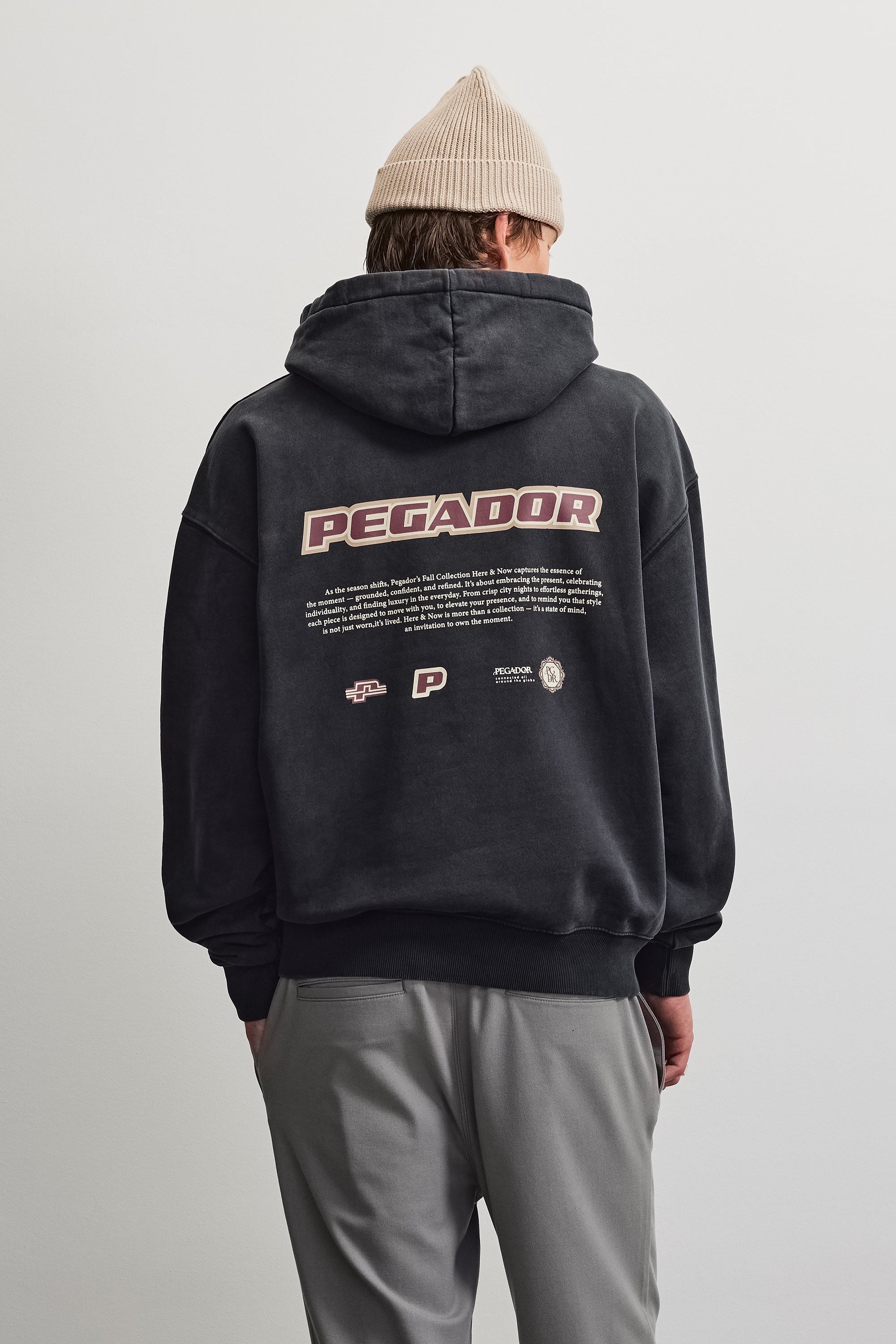 PEGADOR Sweat à capuche »Binibeca Oversized Hoodie«, mélange de coton, oversize
