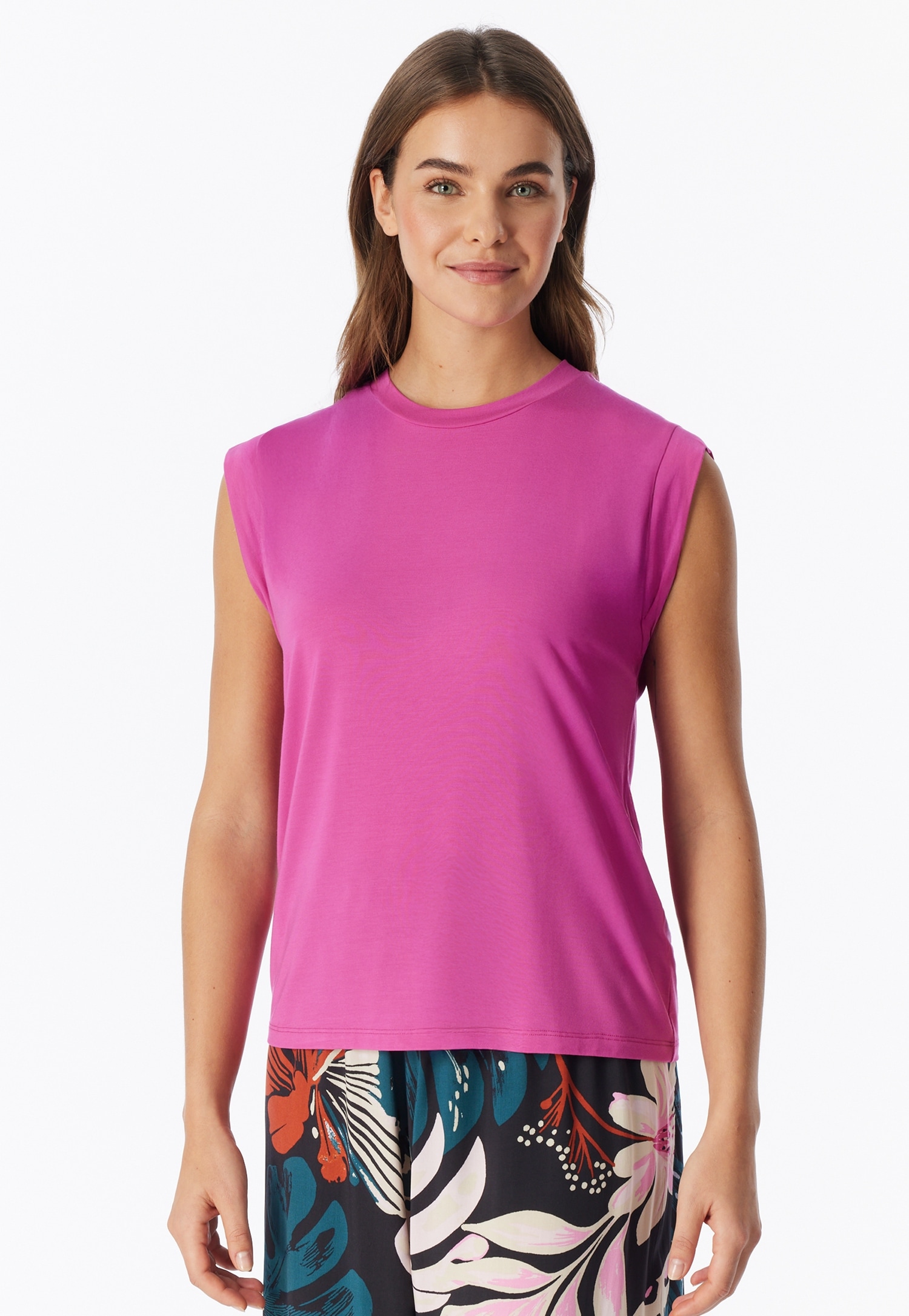 Schiesser Haut de pyjama »Mix + Relax« mit Rundhalsausschnitt, Modalmix