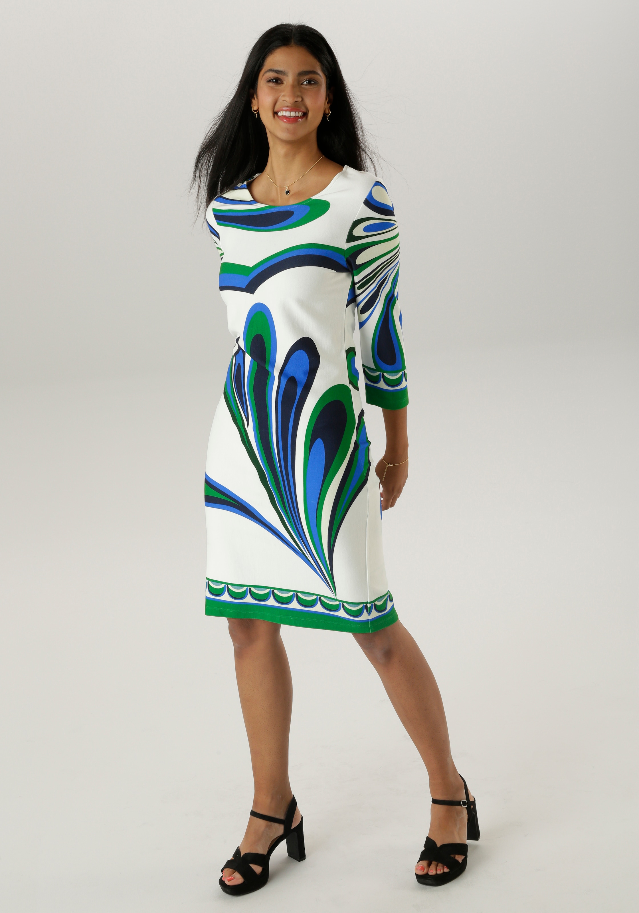 Image of Aniston SELECTED Jerseykleid mit fantasievollen Alloverprint