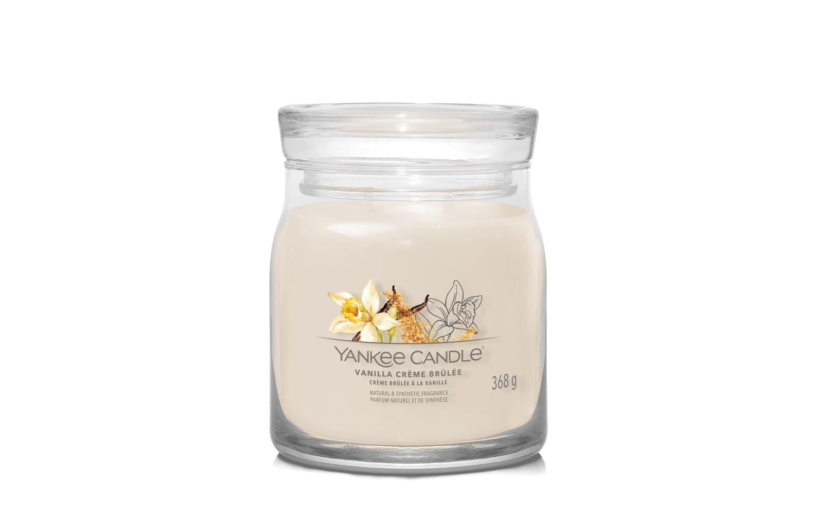 Duftkerze »Yankee Candle Signature Vanilla Crème Brûlée Signature Medium Jar«