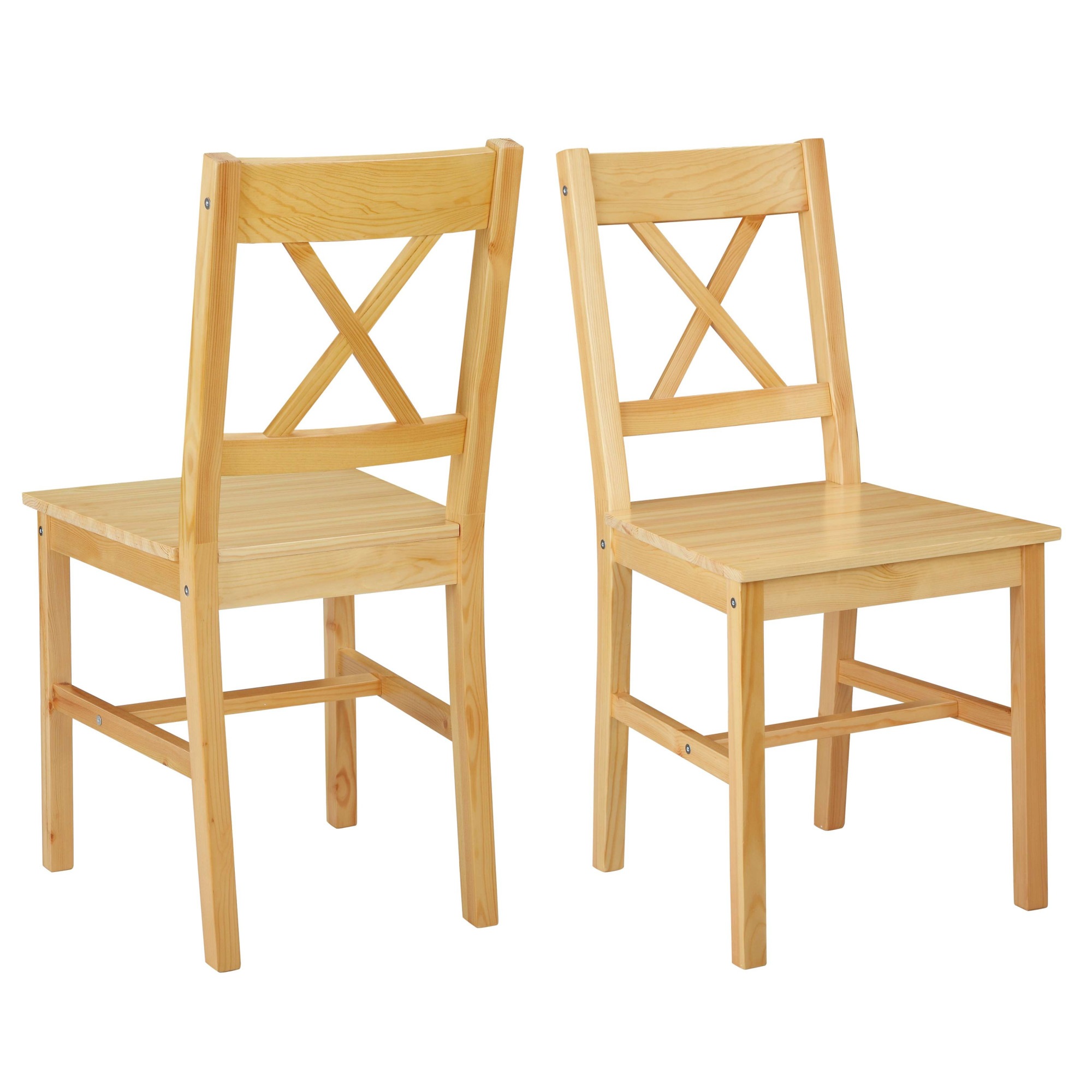 Image of GOODproduct Esszimmerstuhl "Willow" (Set) 2 Stk.aus massivem Kiefernholz, lackiert, pflegeleicht, bis 130 kg belastbar