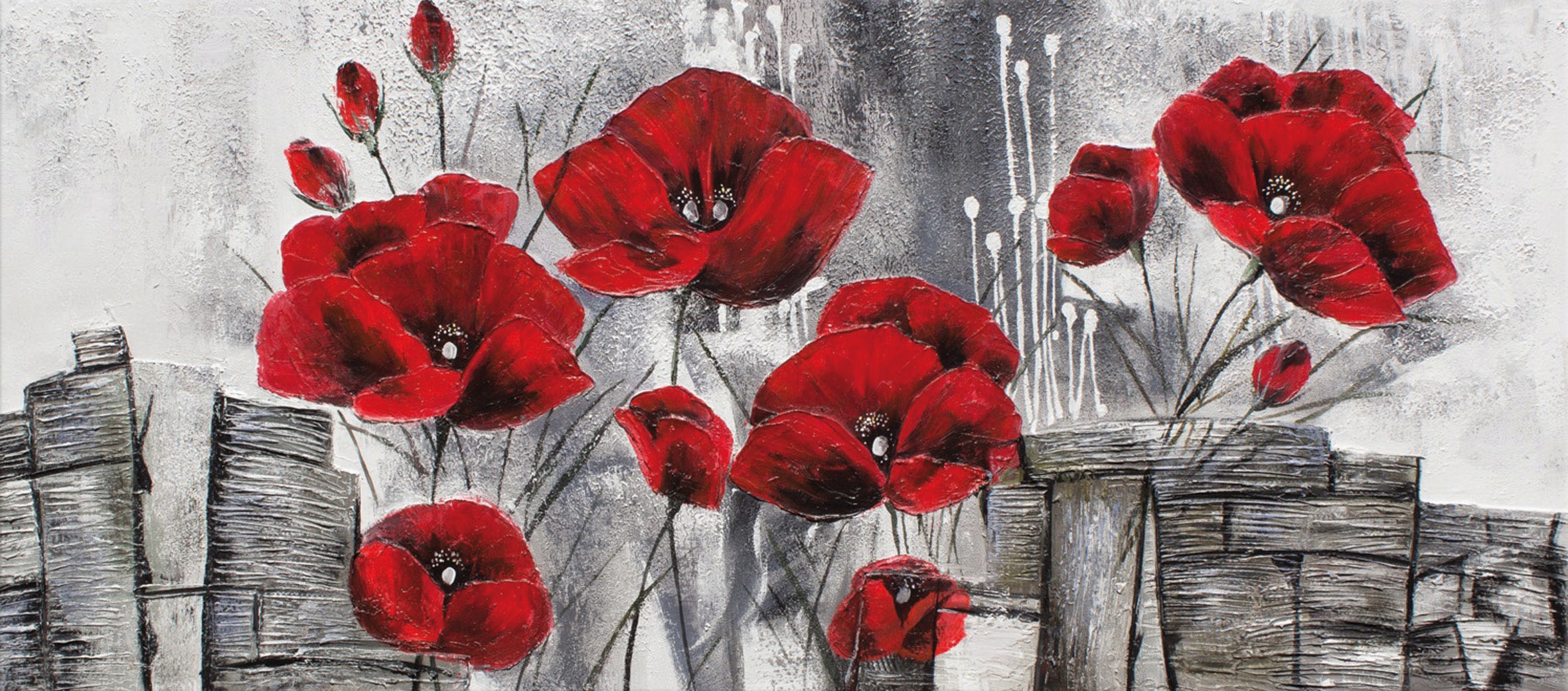 Image of Bönninghoff Ölbild »Ölgemälde, Feuerroter Mohn«, (1 St.), handgefertigt bei Ackermann Versand Schweiz