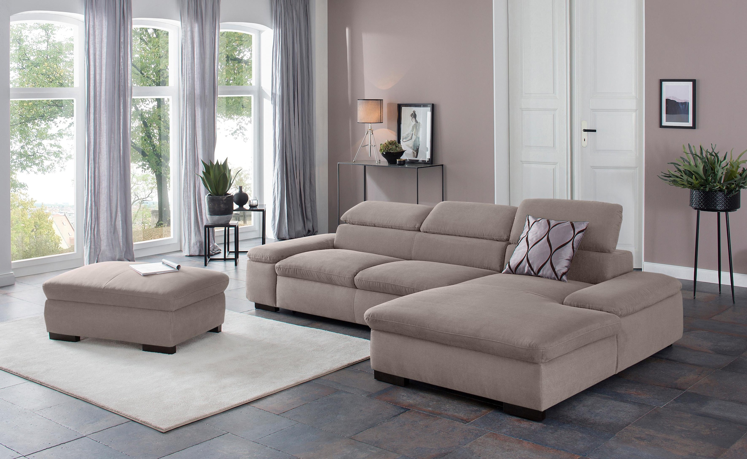 Home affaire Stauraumhocker »Alberto« gross, mit Stauraum