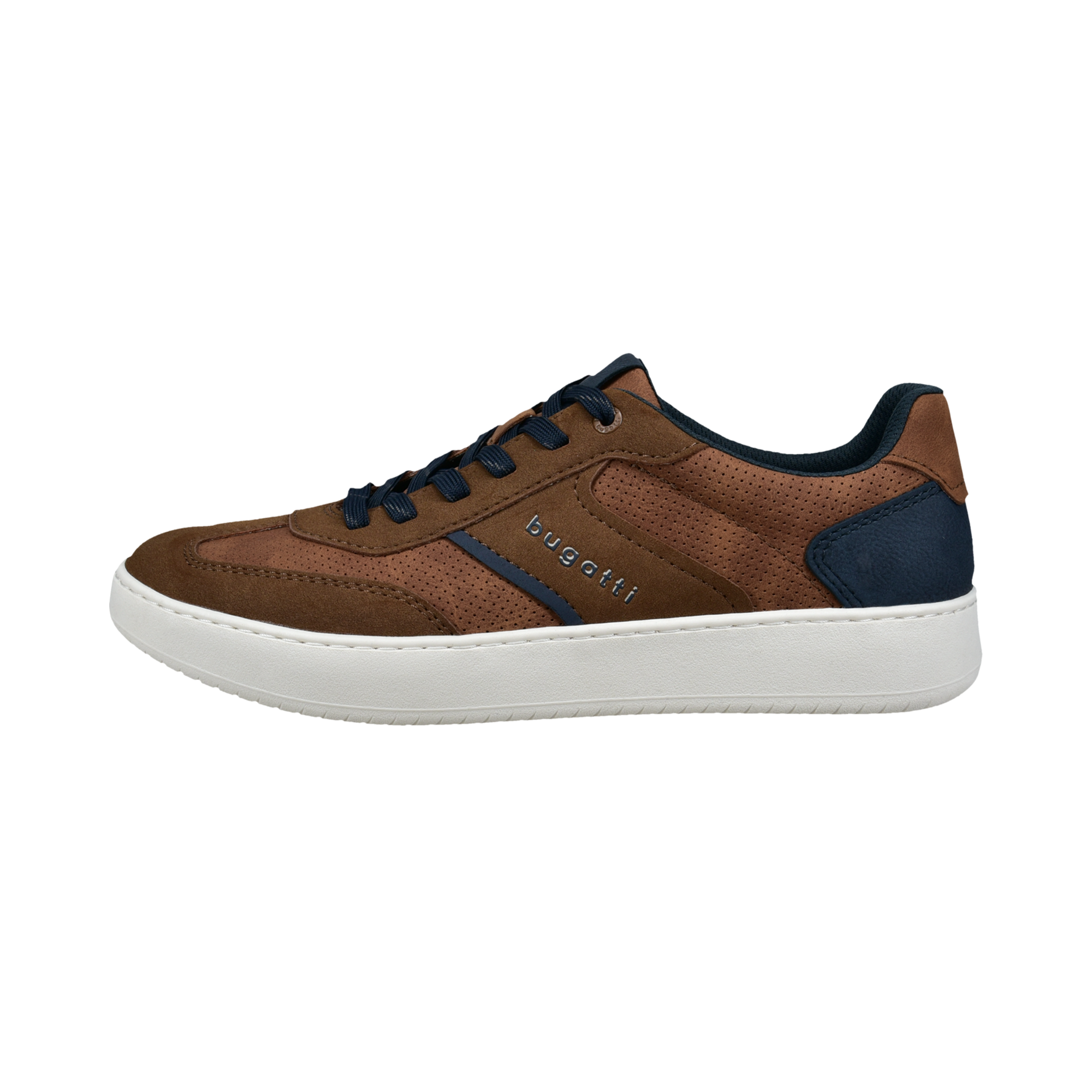 bugatti Sneaker  Freizeitschuh, Halbschuh, Schnürschuh mit Lochmuster
