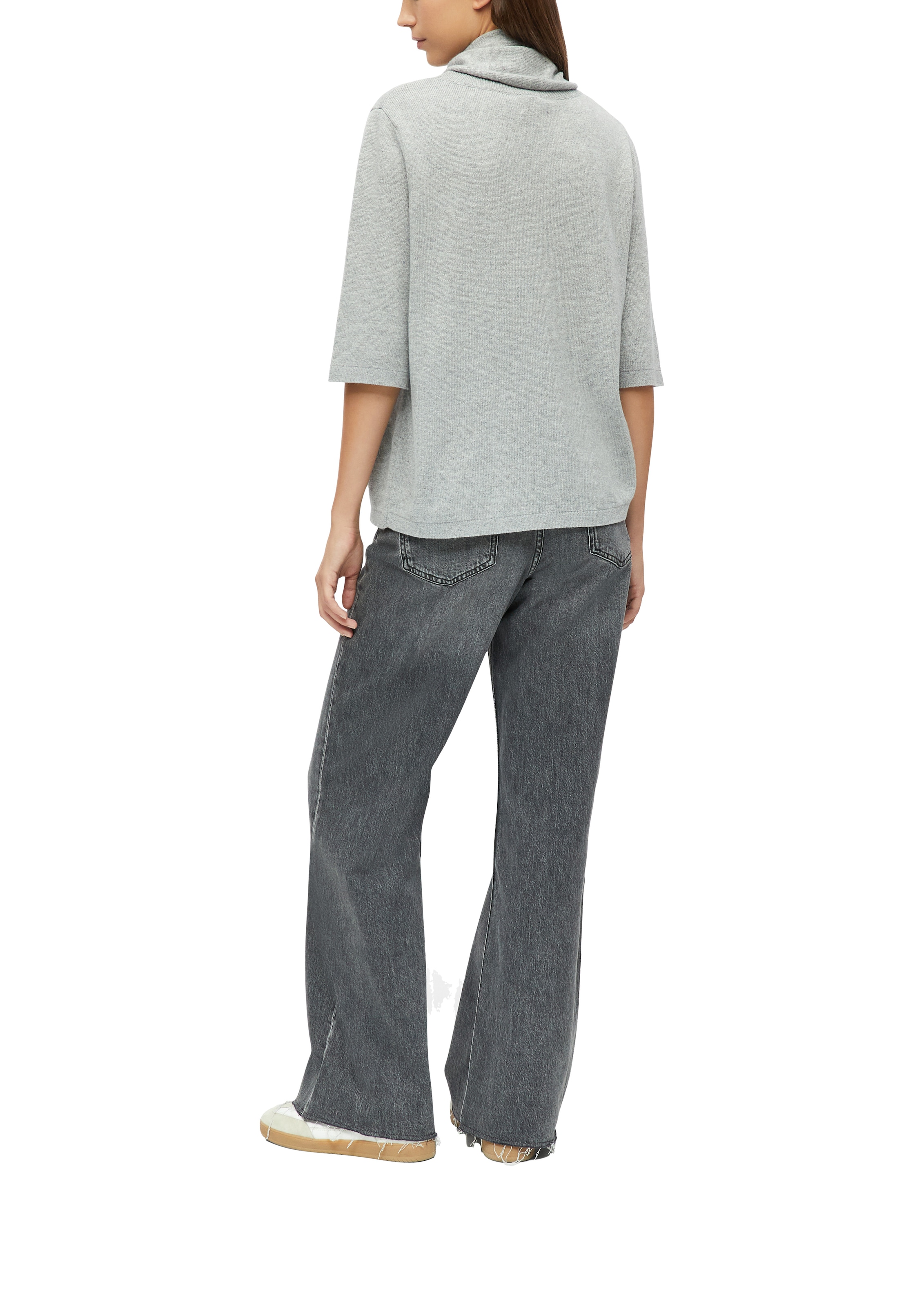 s.Oliver Strickpullover 3/4-Arm / mit Woll-Schal / Viskose-Wolle