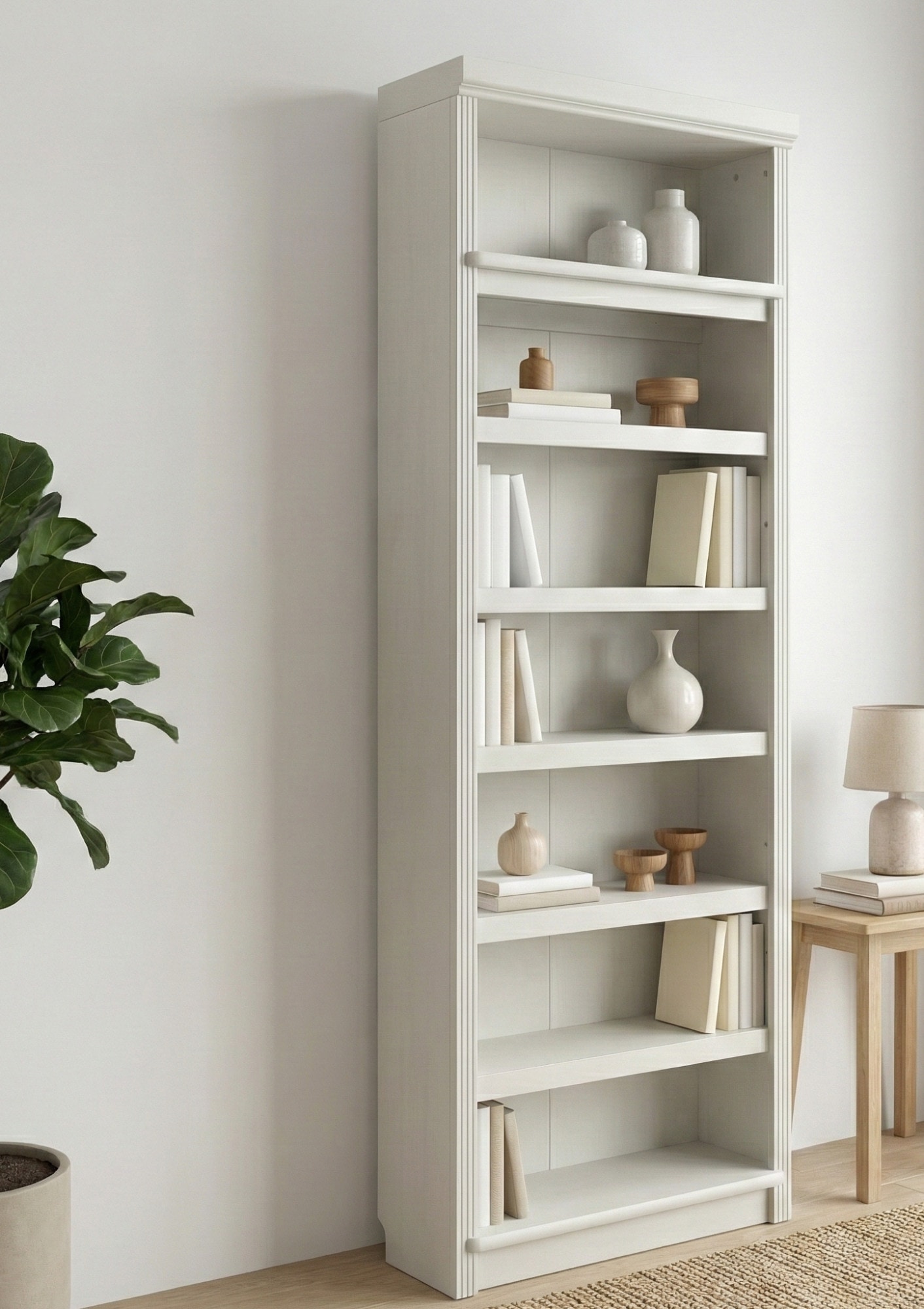 GOODproduct Étagère à livres »Soeren Regal mit teilweise variabel einsetzbaren Einlegeböden« 7 compartiments ouverts, pin massif, certifié FSC®