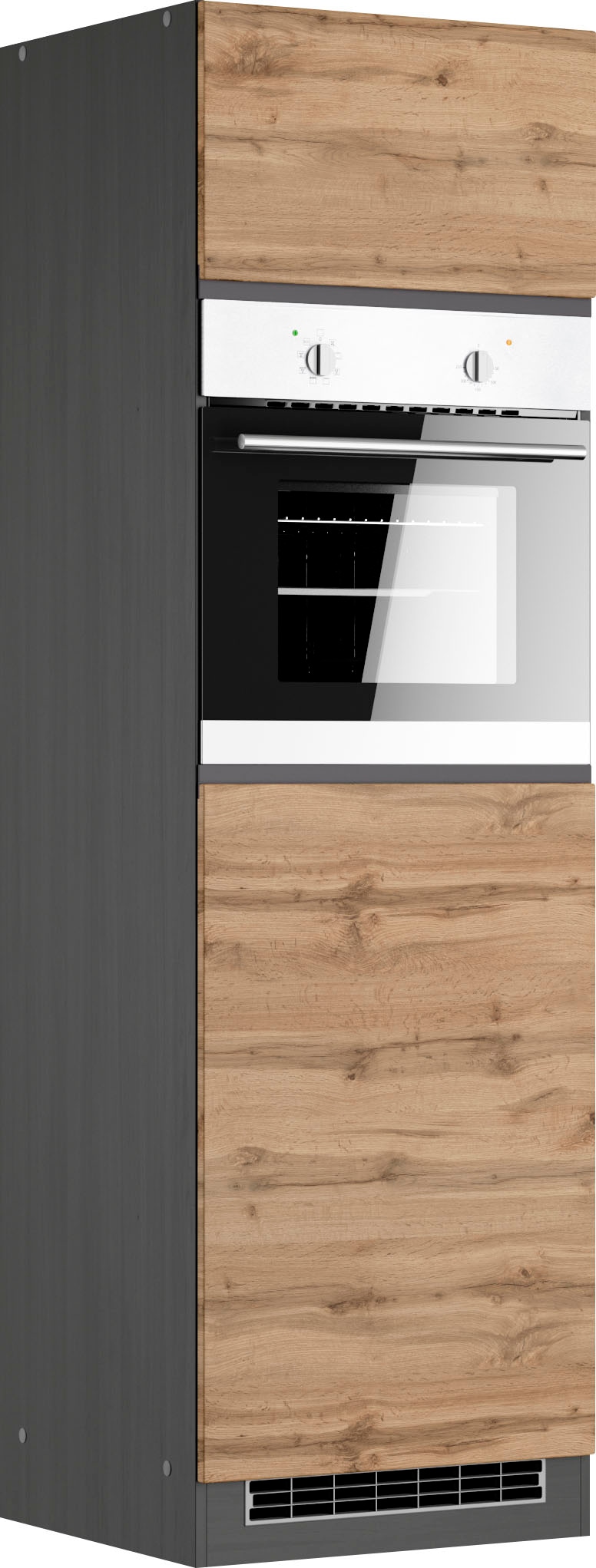 KOCHSTATION Armoire d'encastrement pour four »KS-Riesa« Largeur 60 cm, façades MDF