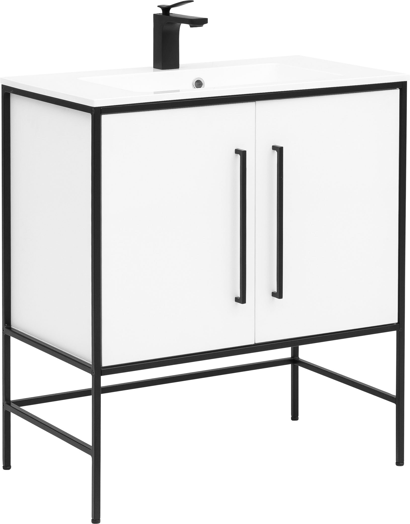 Schildmeyer Table de lavage »Moris« mit Mineralgussbecken, Breite 77 cm